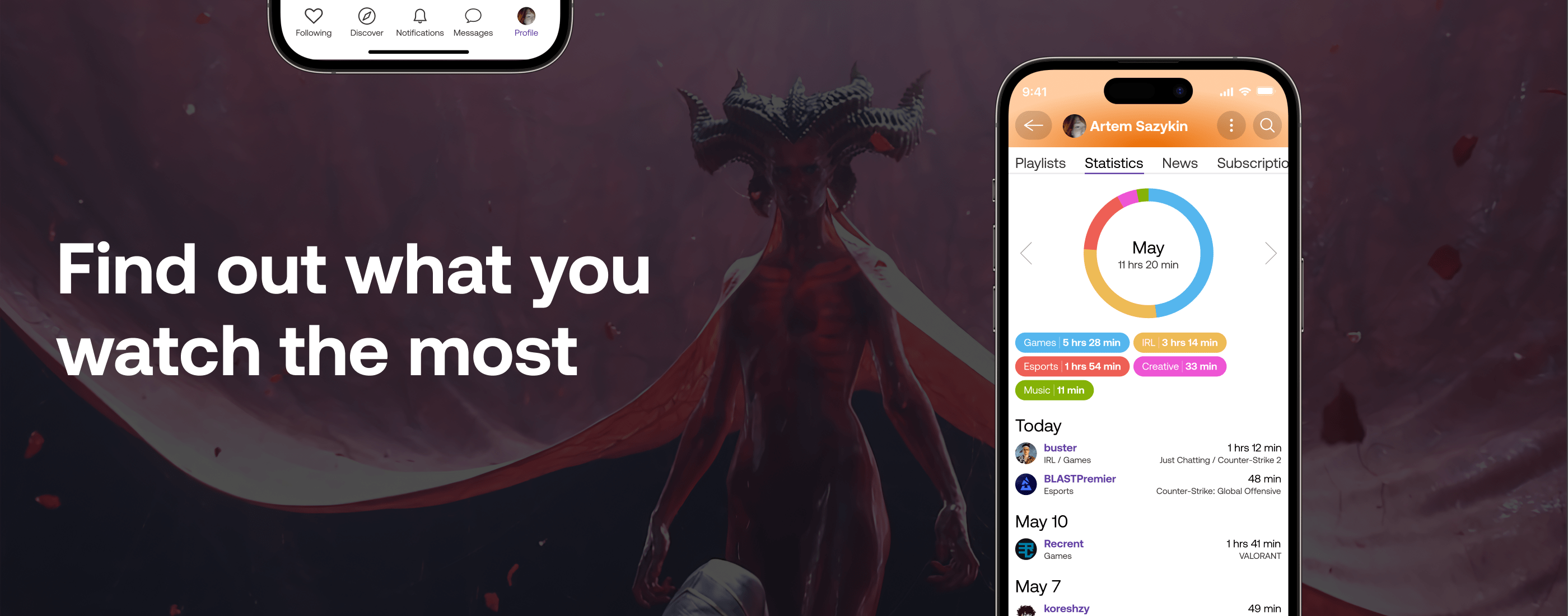 twitch — Изображение №31 — Интерфейсы, Анимация на Dprofile