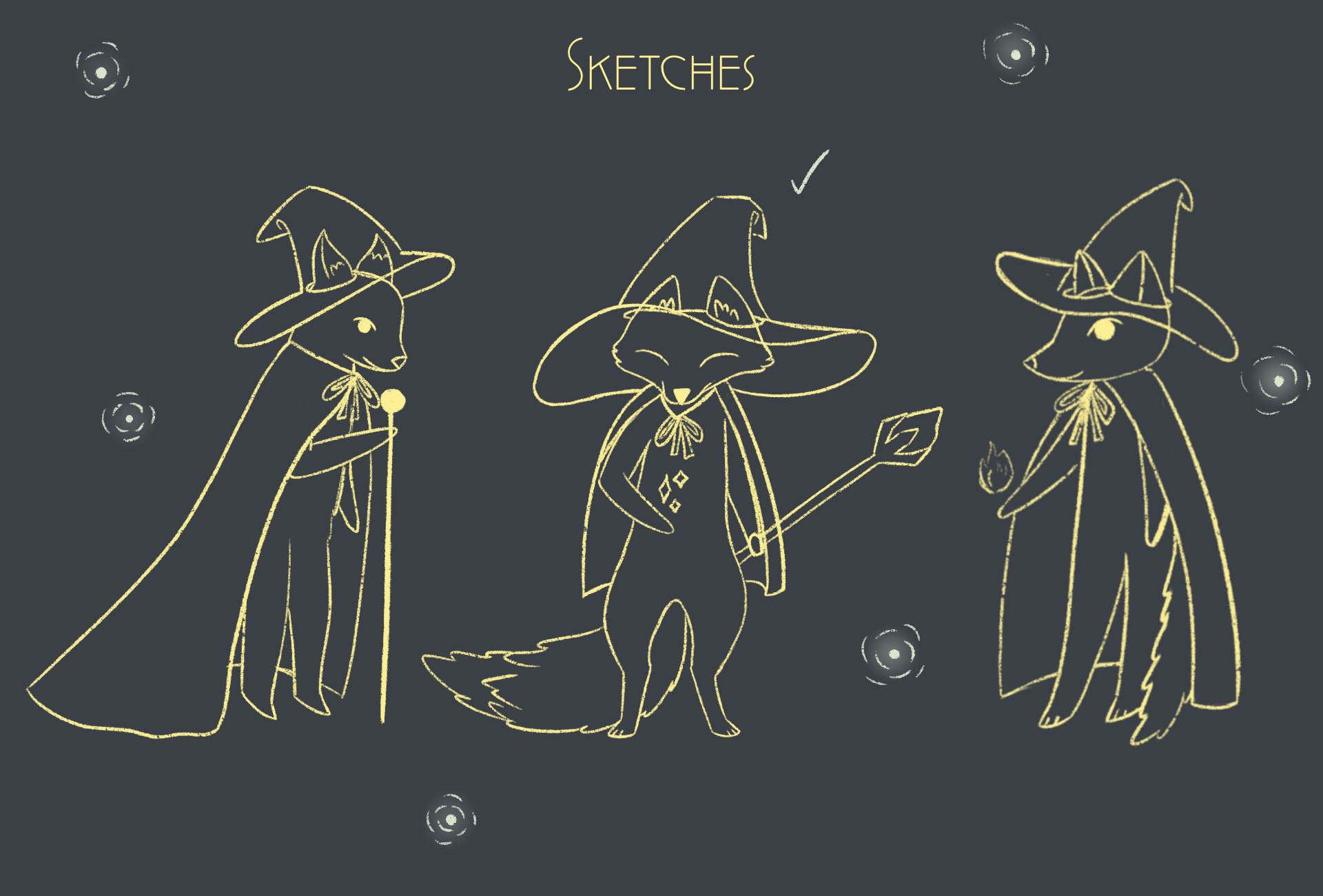 Разработка персонажа Лиса-мага — Изображение №2 — Иллюстрация, Графика на Dprofile