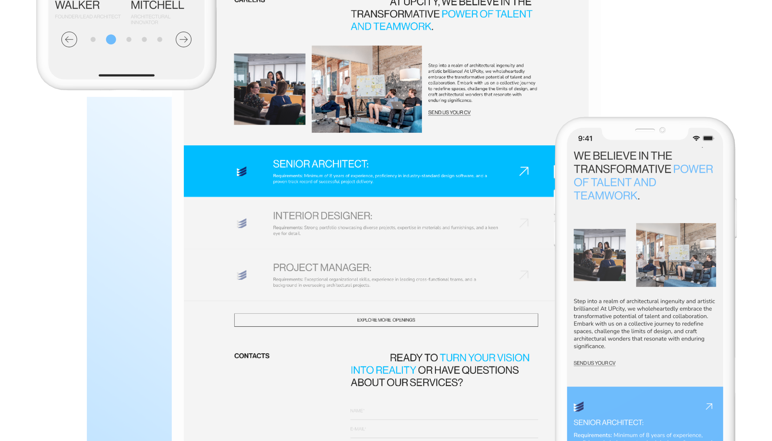 UPcity Landing Page — Изображение №5 — Интерфейсы на Dprofile