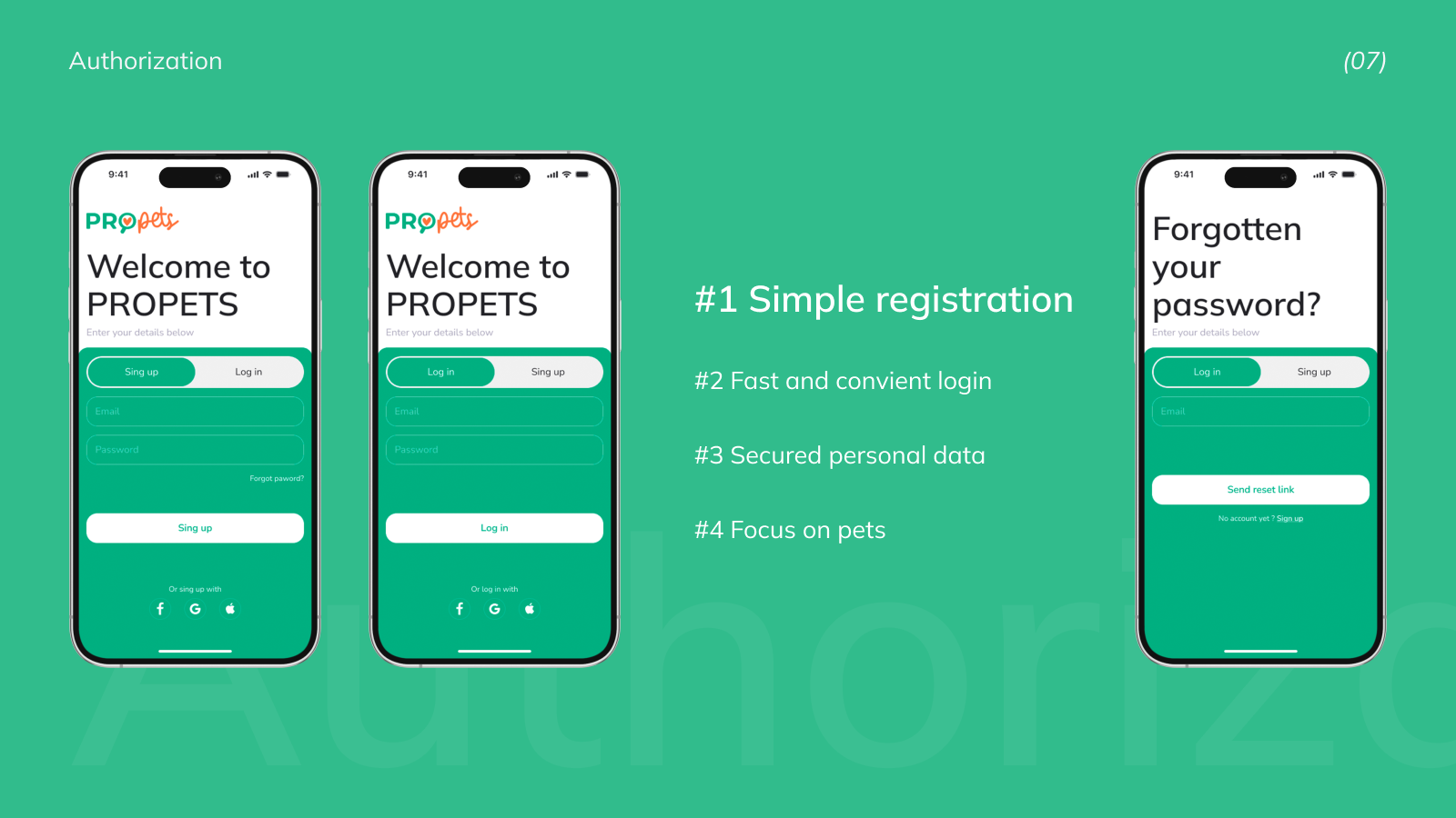 ProPets - Mobile App — Изображение №8 — Интерфейсы на Dprofile