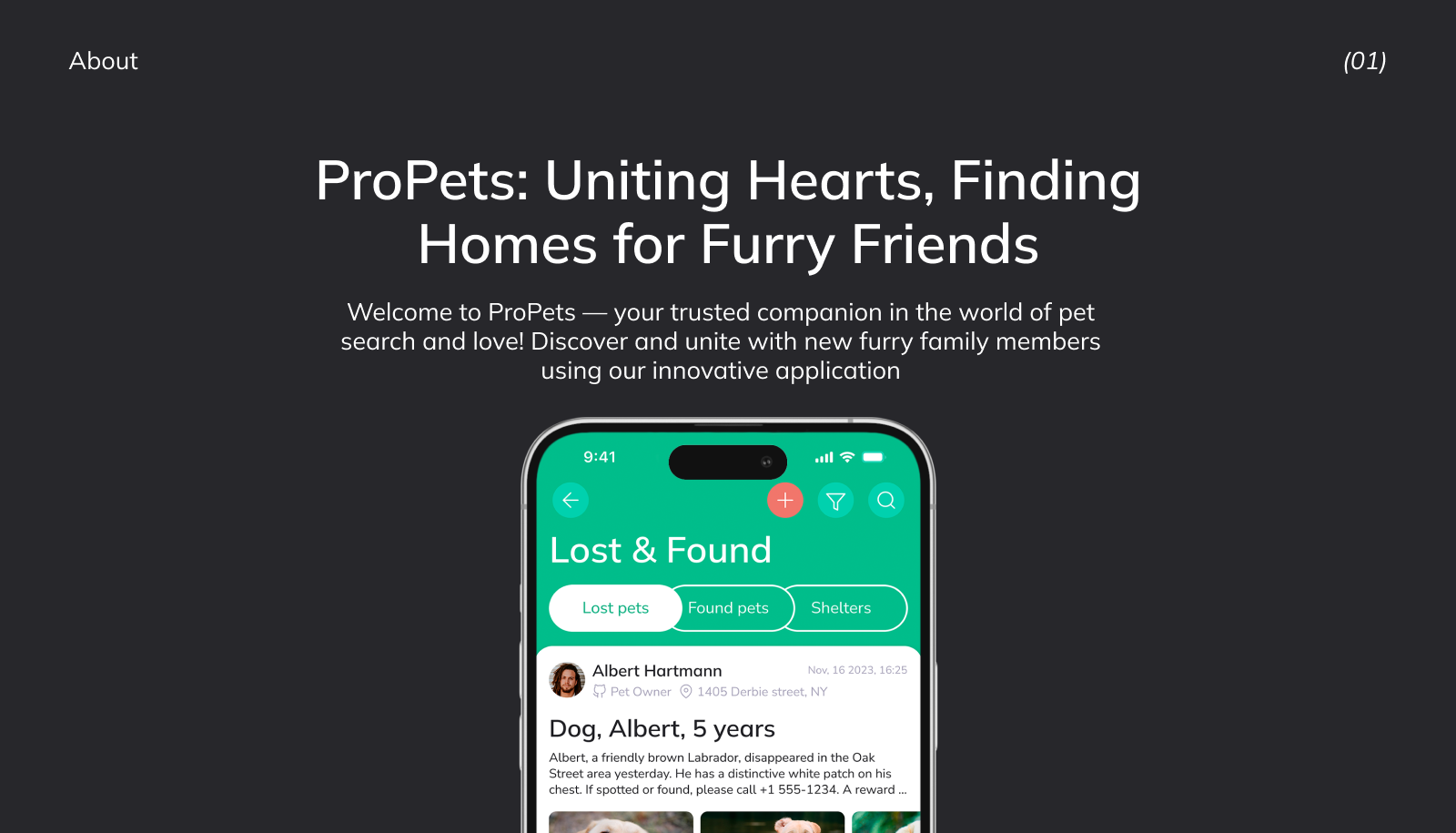 ProPets - Mobile App — Изображение №2 — Интерфейсы на Dprofile