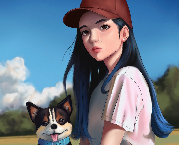 Portrait illustration — Иллюстрация на Dprofile