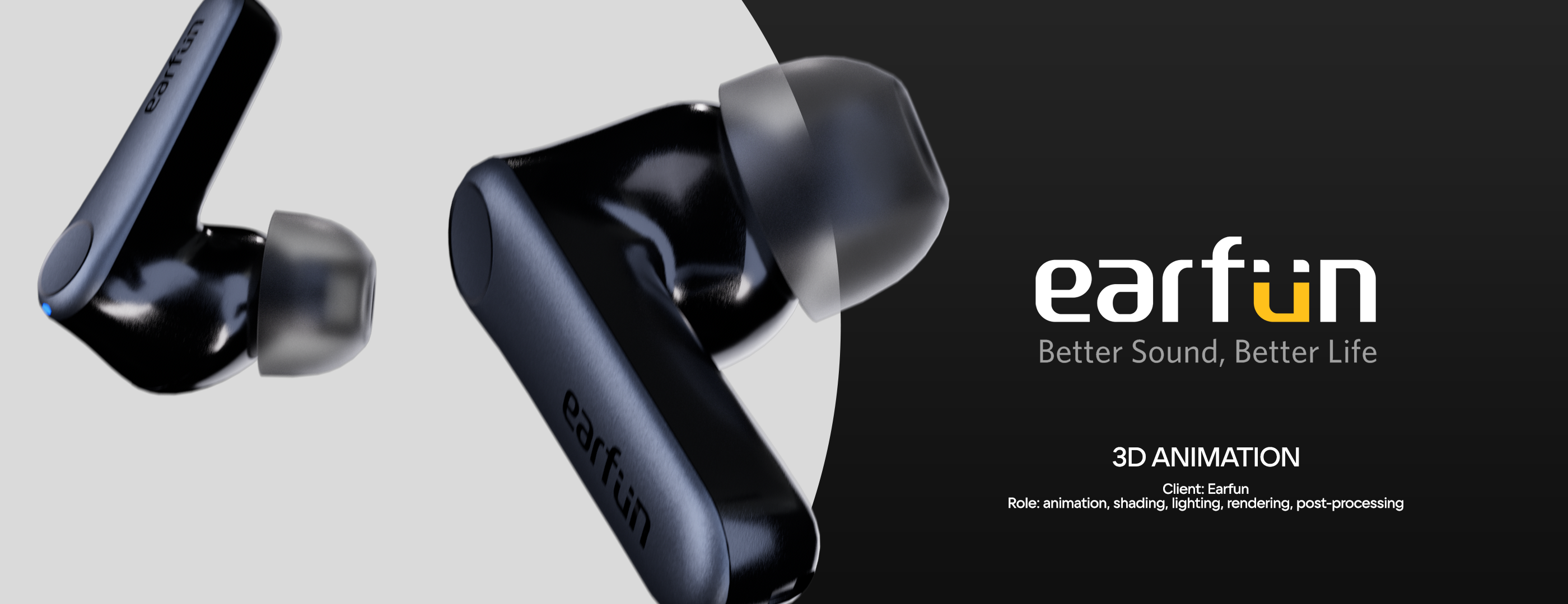 Earfun - Headphone animation — Изображение №1 — 3D, Анимация на Dprofile