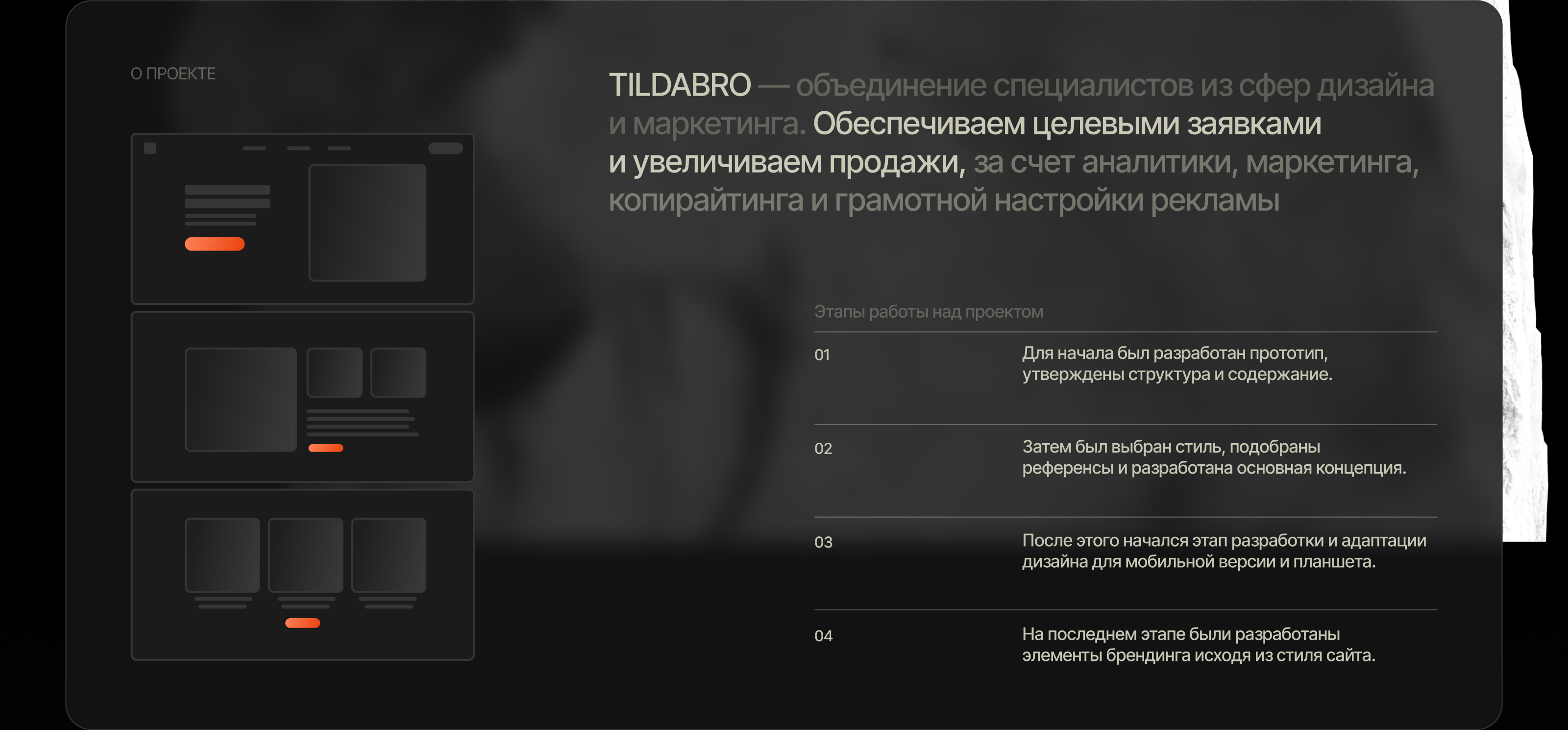 Сайт-портфолио коммерческого веб-дизайнера — Изображение №3 — Интерфейсы, Брендинг на Dprofile