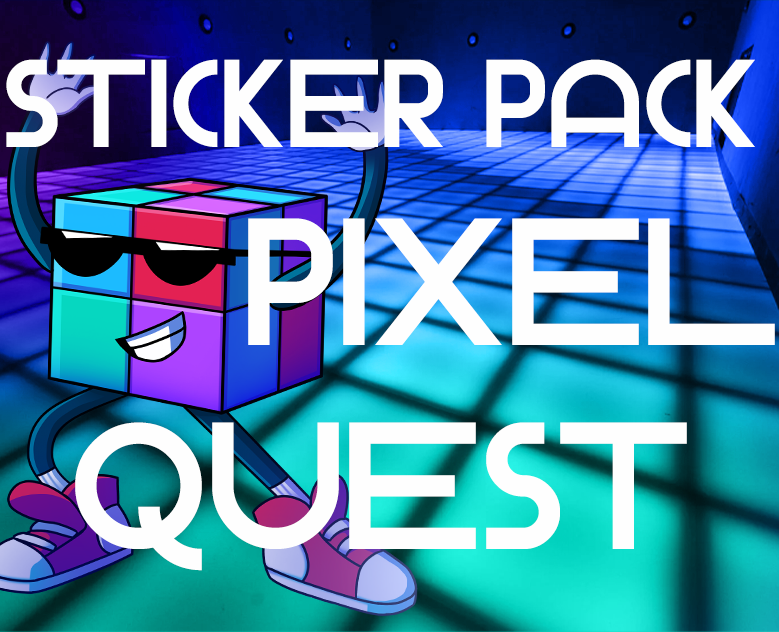 Набор стикеров для Pixel Quest — Брендинг, Иллюстрация на Dprofile