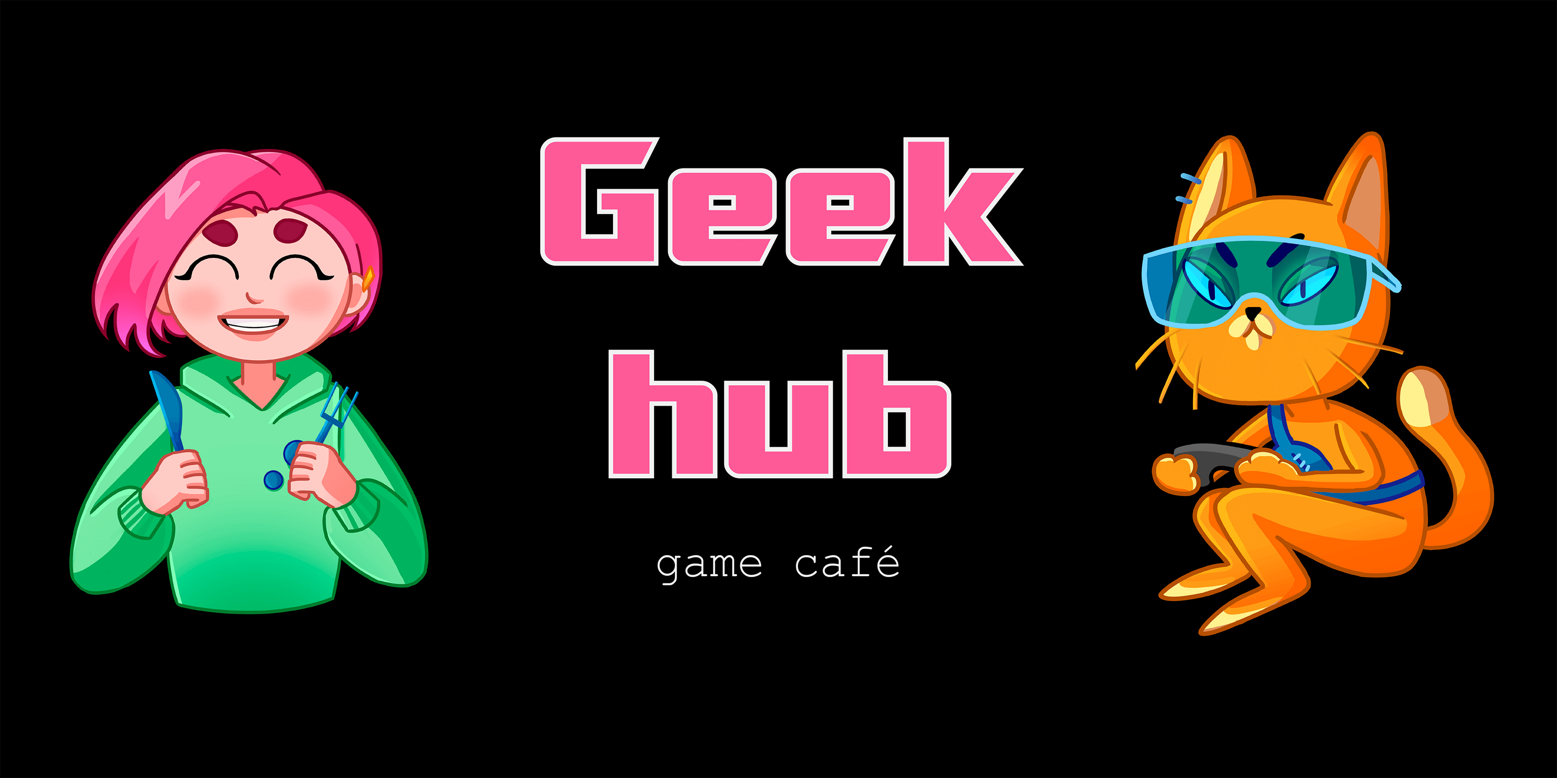 Brand character - game cafe - Geek hub — Изображение №2 — Брендинг, Иллюстрация на Dprofile