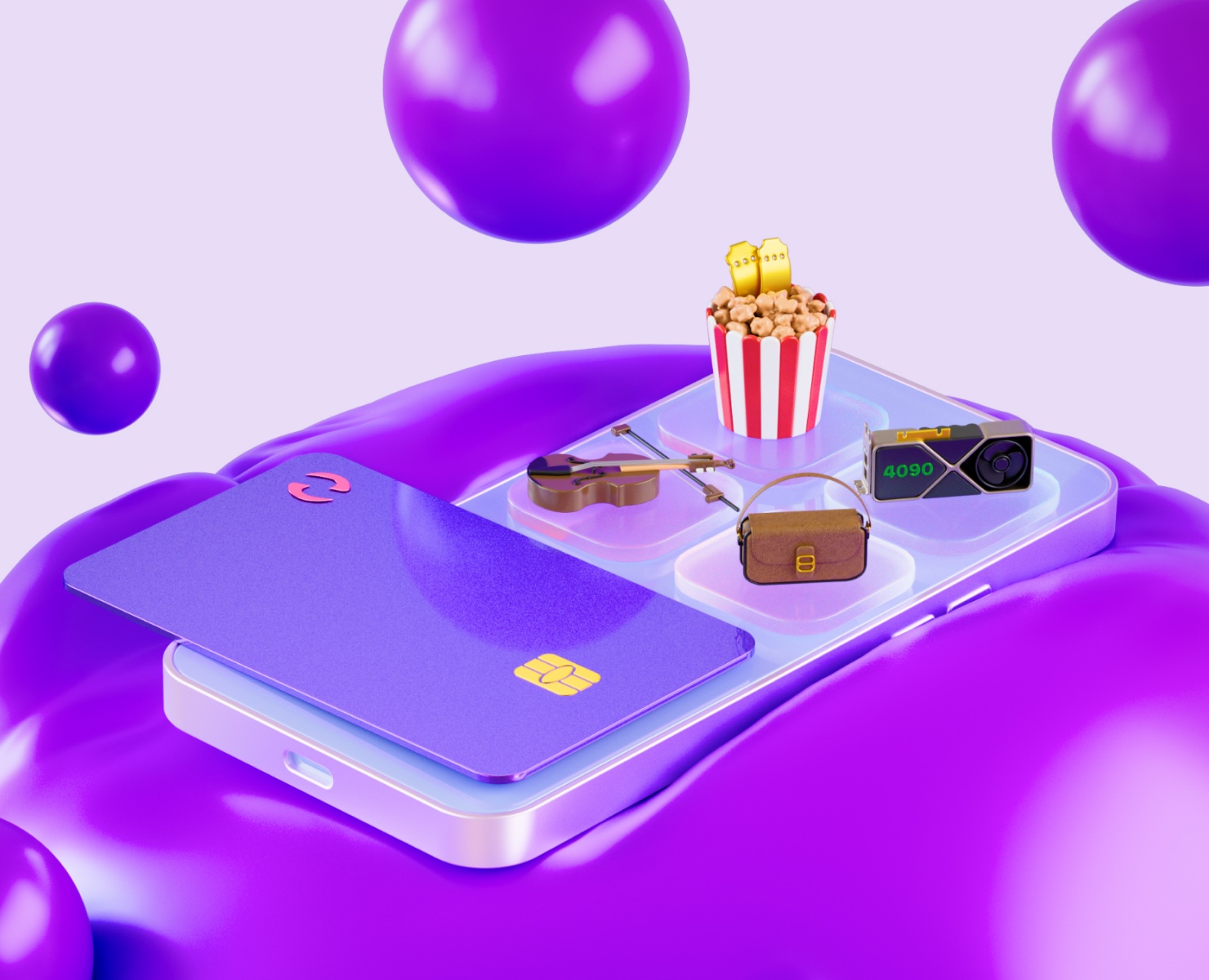 3D иллюстрации для банка на Dprofile