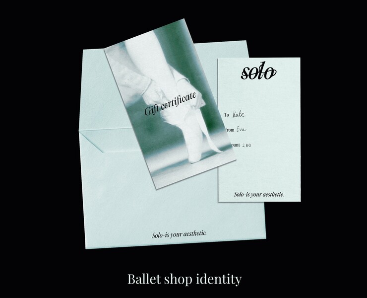 Ballet shop identity — Брендинг, Графика на Dprofile