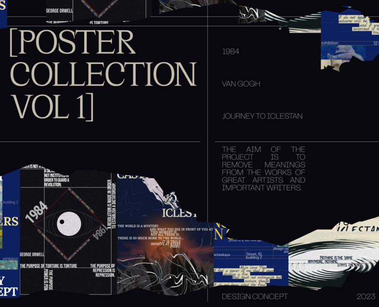 mysticism / dystopia / exhibition /Poster collection / vol 1 — Иллюстрация, Графика на Dprofile