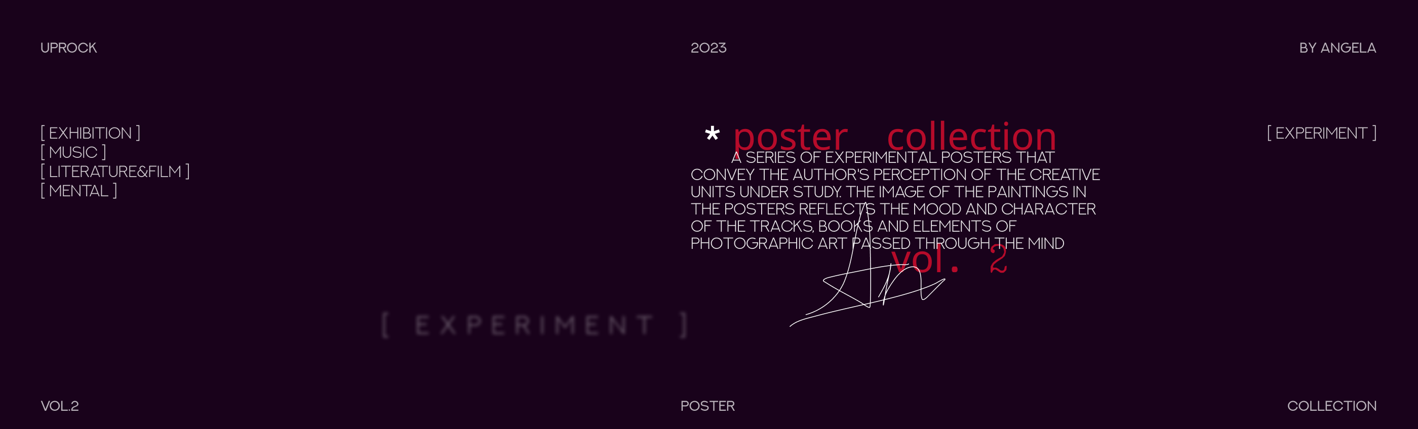 Poster experimental [ vol. 2 ] — Изображение №1 — Брендинг, Графика на Dprofile