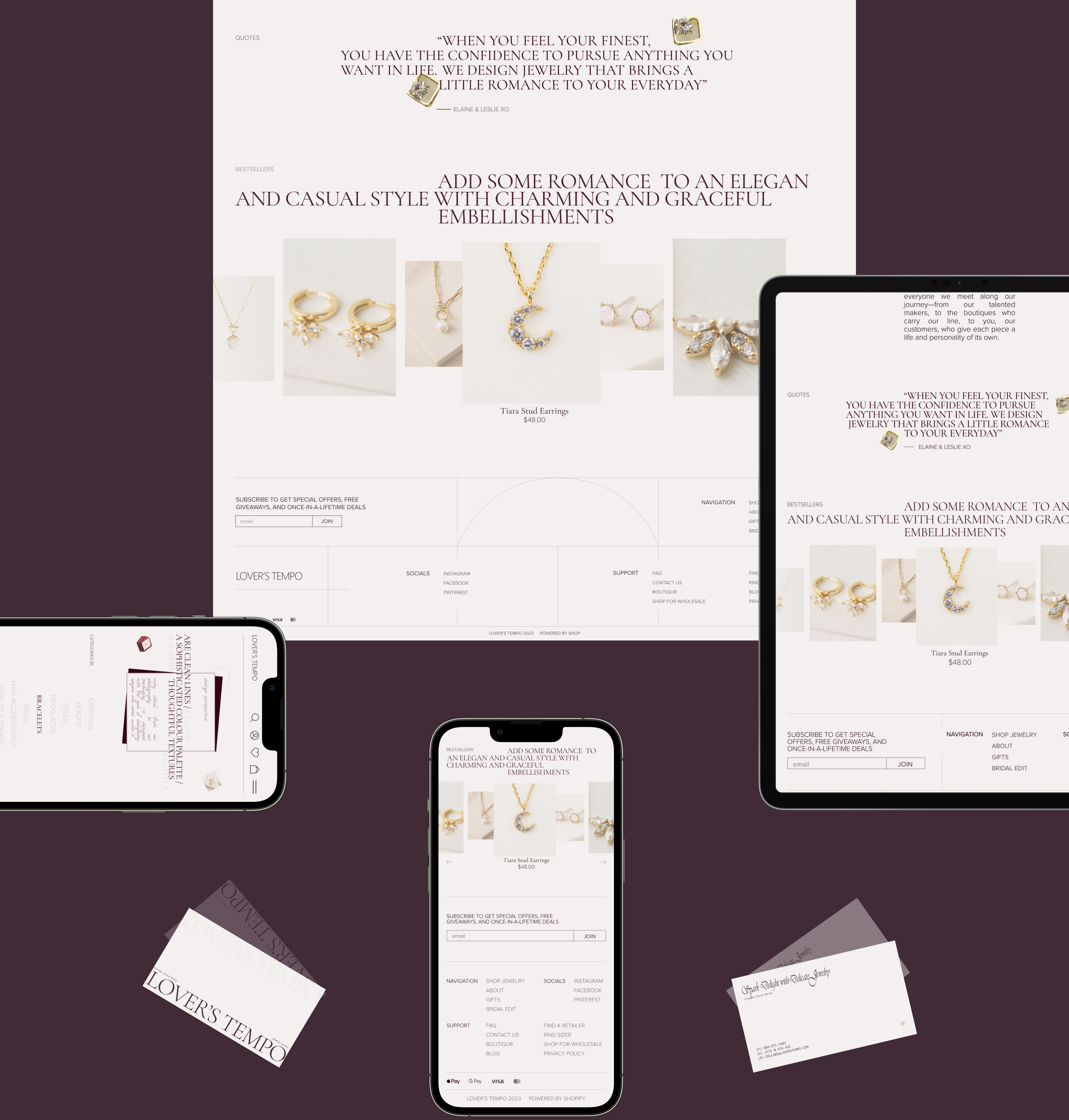 LOVERS TEMPO|e-commerce redesign — Изображение №3 — Интерфейсы, Брендинг на Dprofile