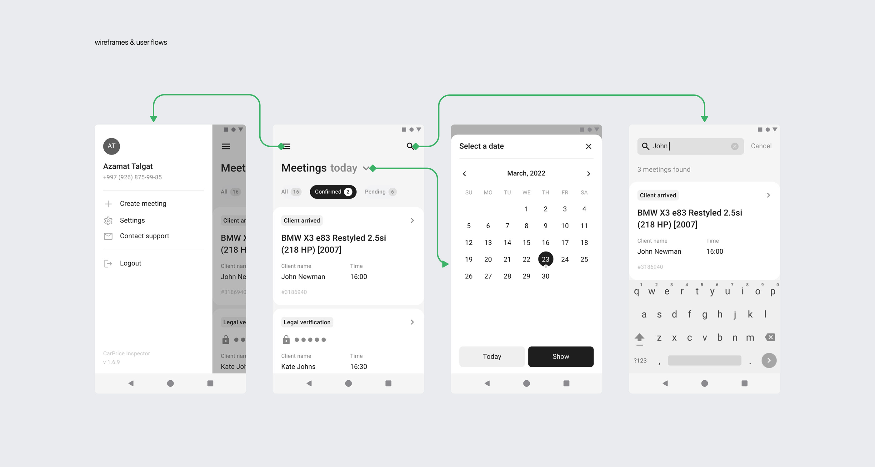 CarPrice Inspector & Mobile Design System — Изображение №6 — Интерфейсы на Dprofile