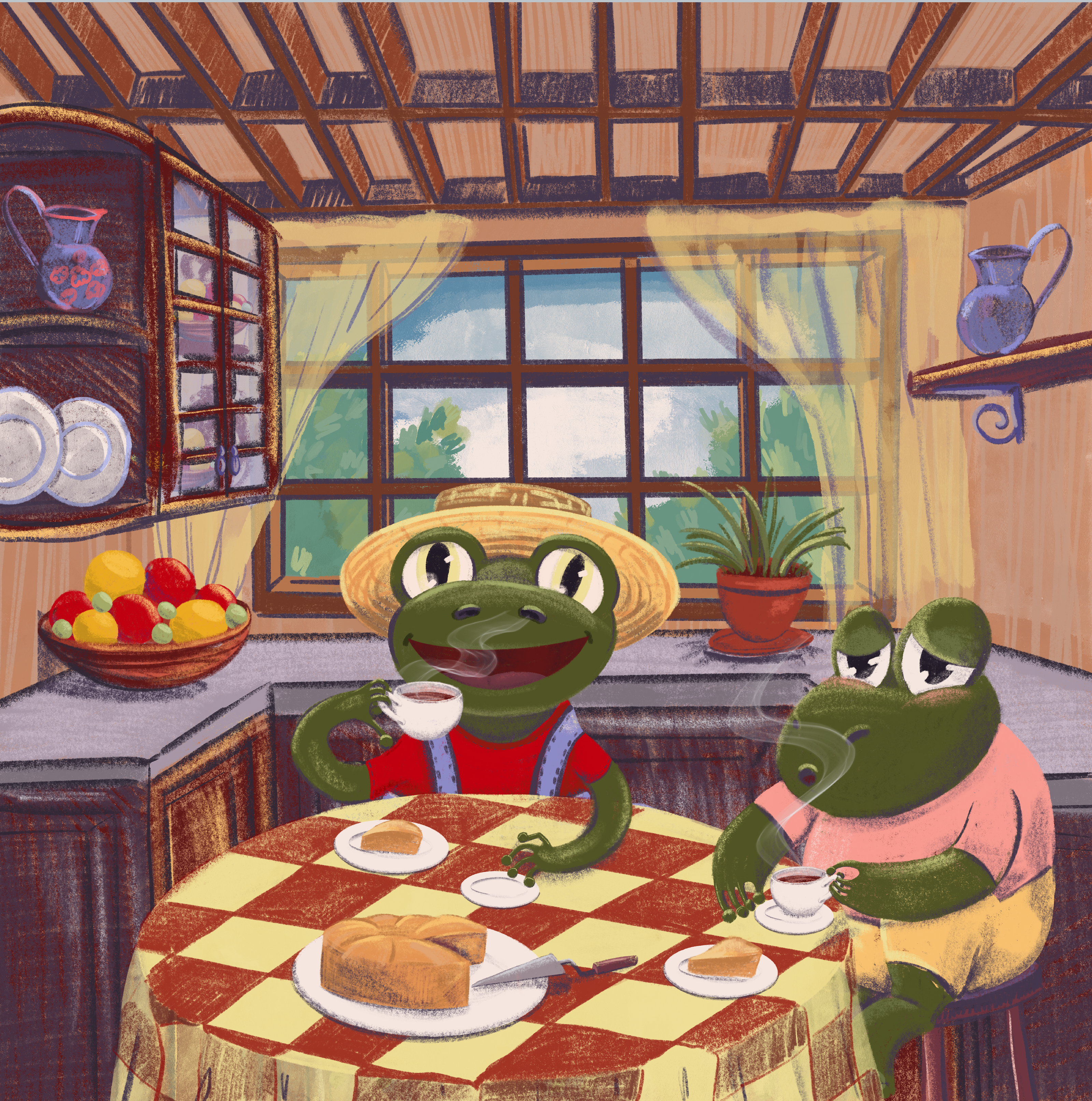 Card & notebook design "Happy frogs day" — Изображение №4 — Брендинг, Иллюстрация на Dprofile