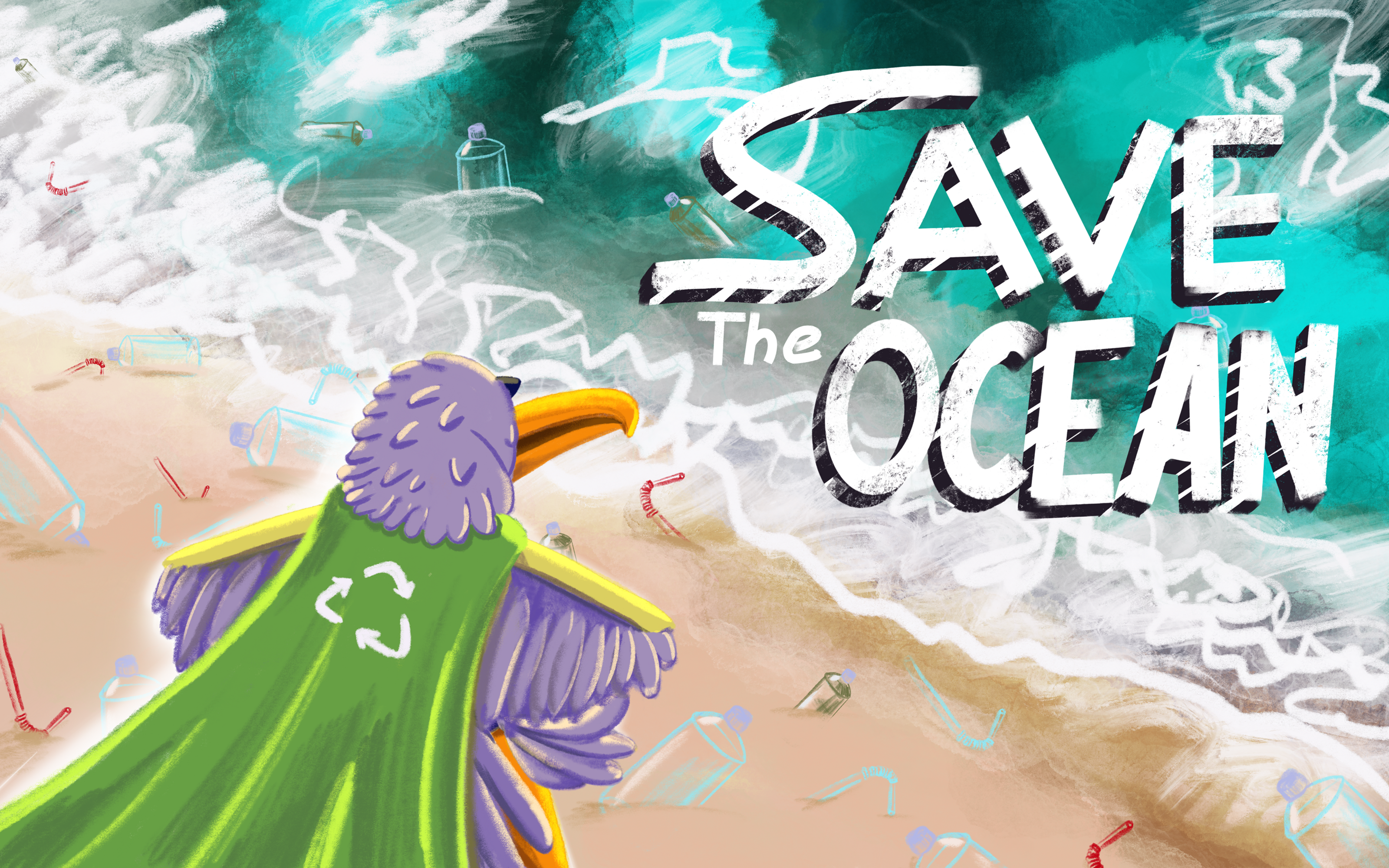 SAVE the OCEAN. Brand character concept — Изображение №1 — Брендинг, Иллюстрация на Dprofile