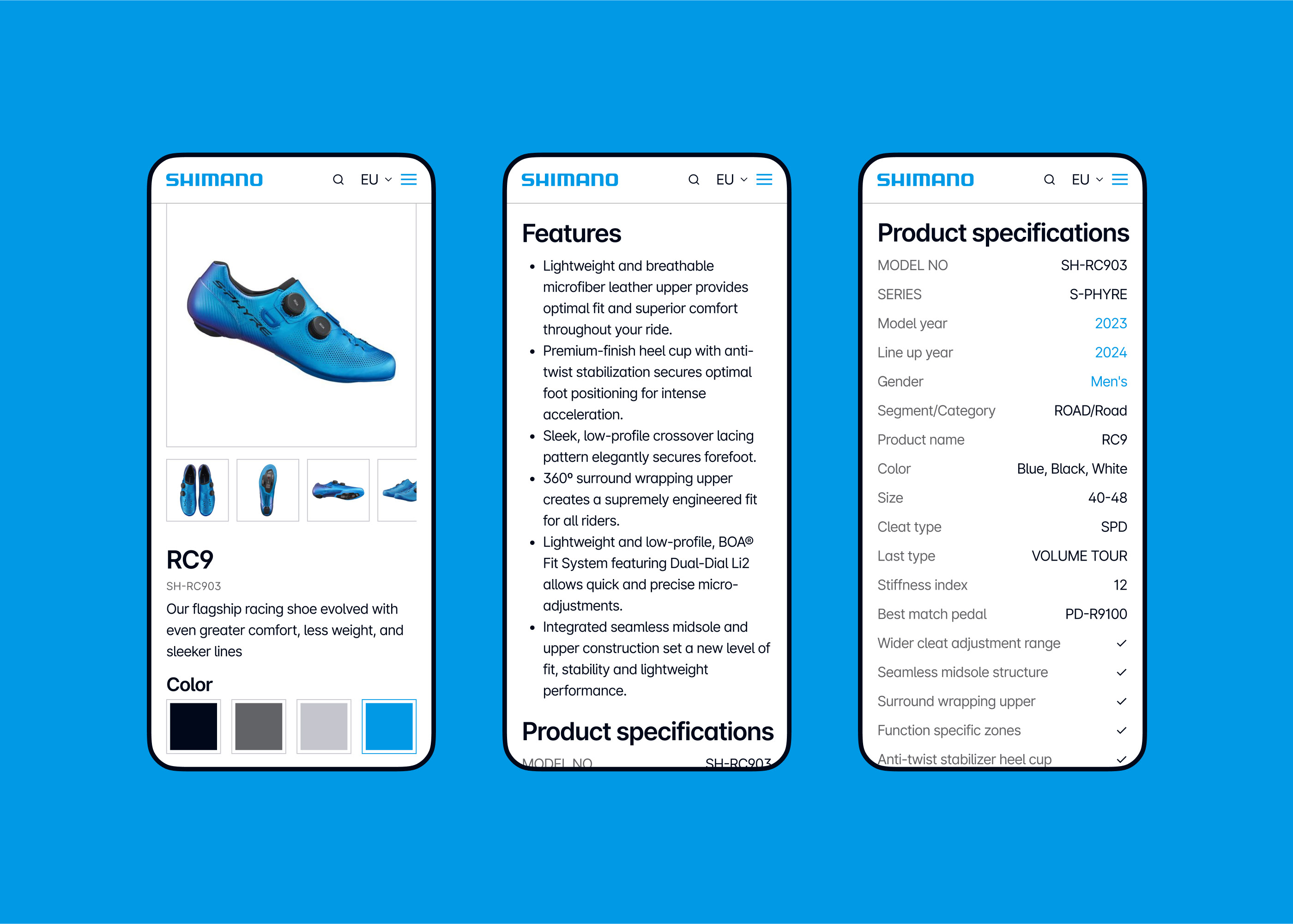 Shimano Bike Redesign — Изображение №8 — Интерфейсы на Dprofile
