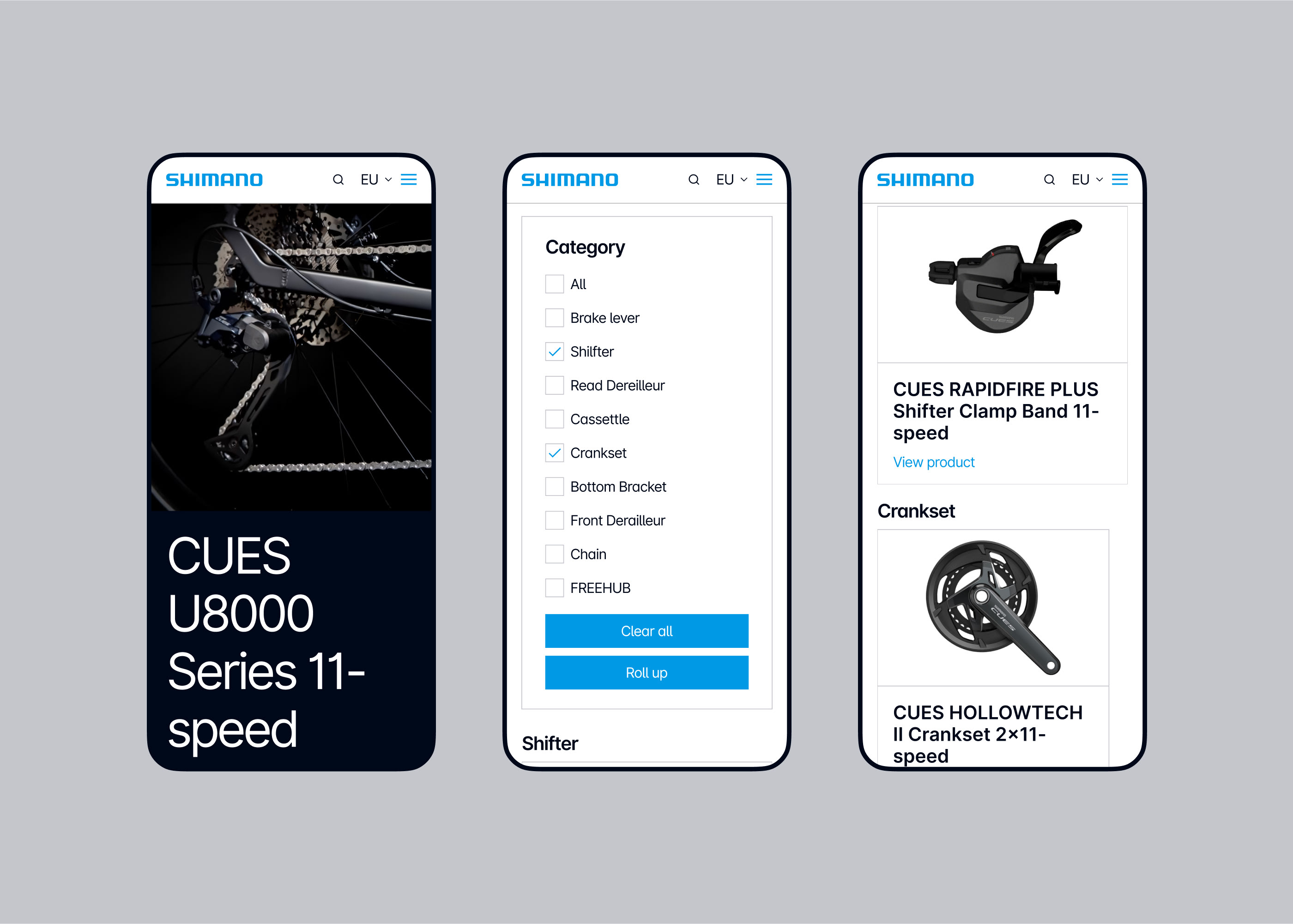 Shimano Bike Redesign — Изображение №6 — Интерфейсы на Dprofile