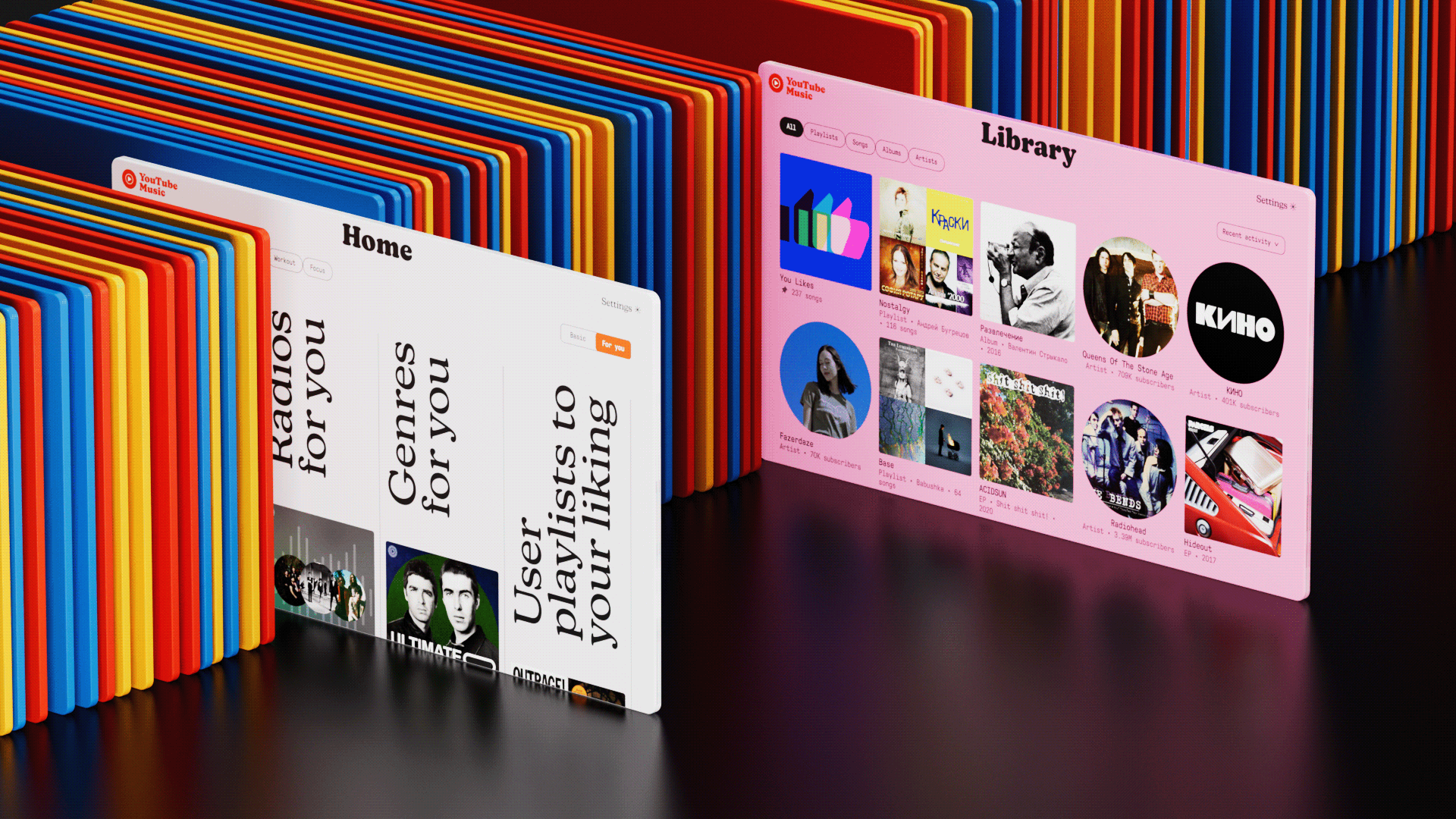 YouTube Music redesign — Изображение №18 — Интерфейсы, 3D на Dprofile