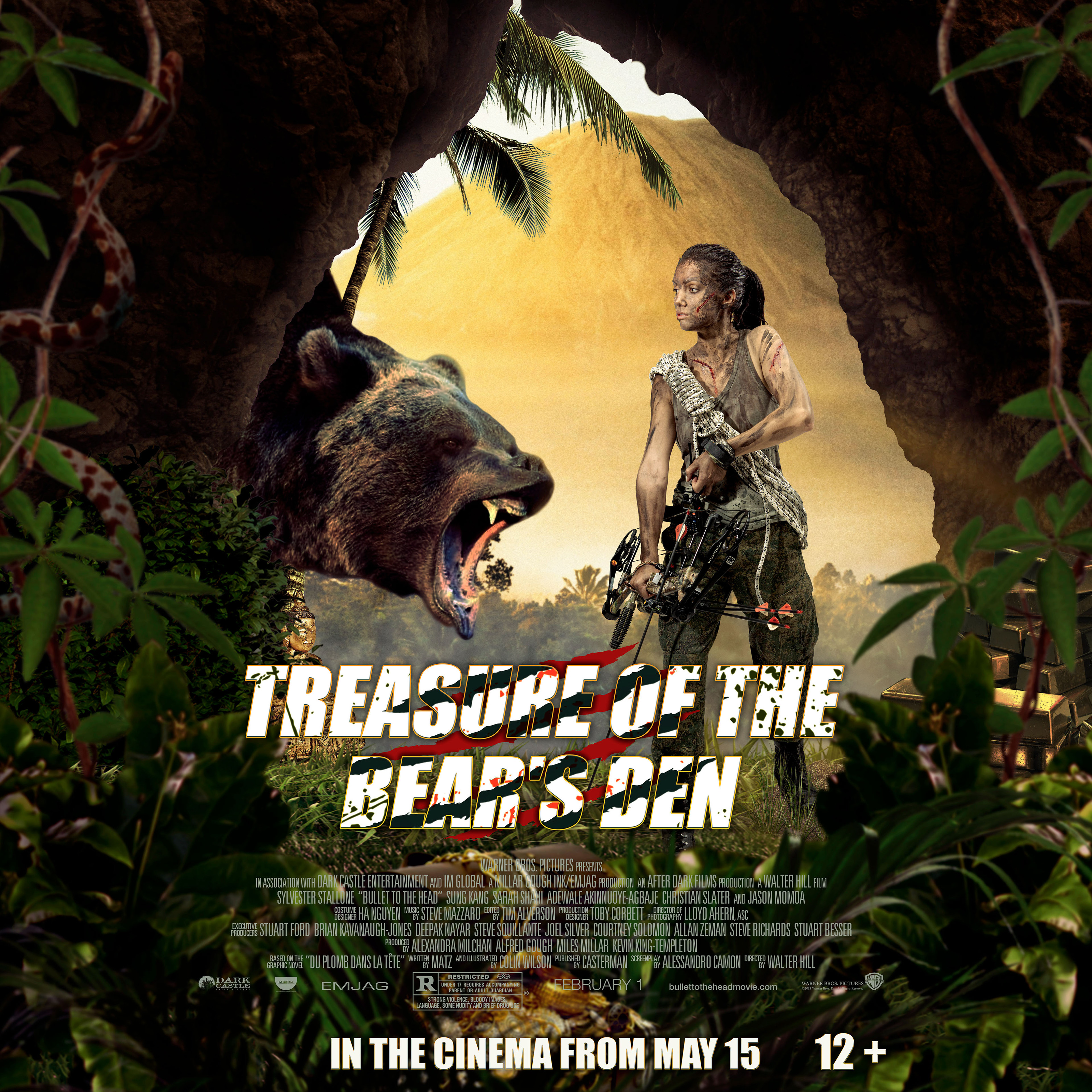 Treasure of bear's den - learning how to make posters — Изображение №1 — Графика на Dprofile