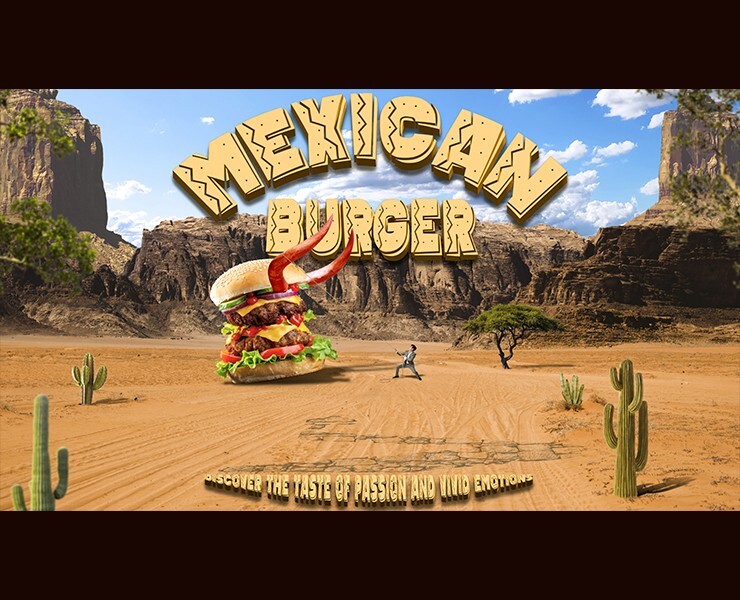 Mexican Burger — Графика, Маркетинг на Dprofile