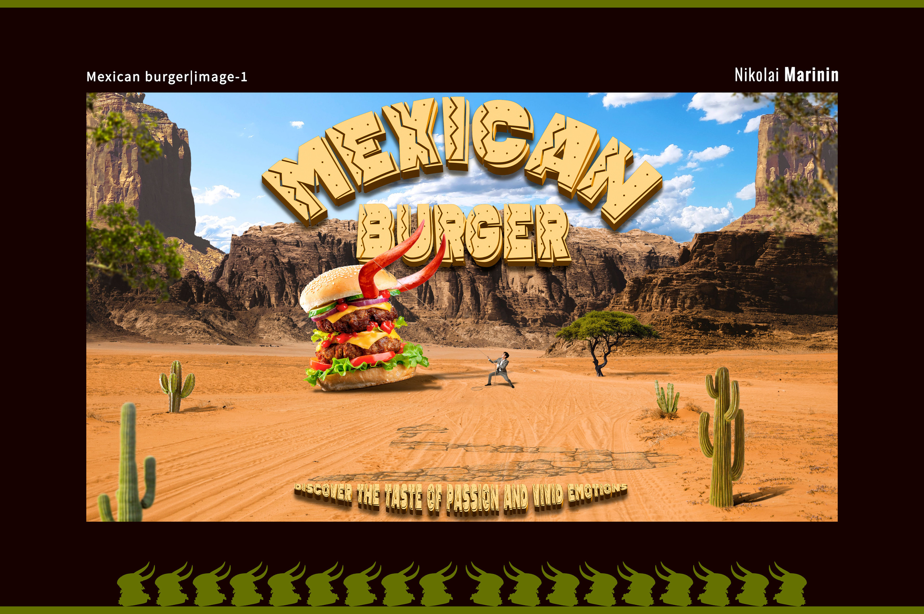 Mexican Burger — Изображение №1 — Графика, Маркетинг на Dprofile