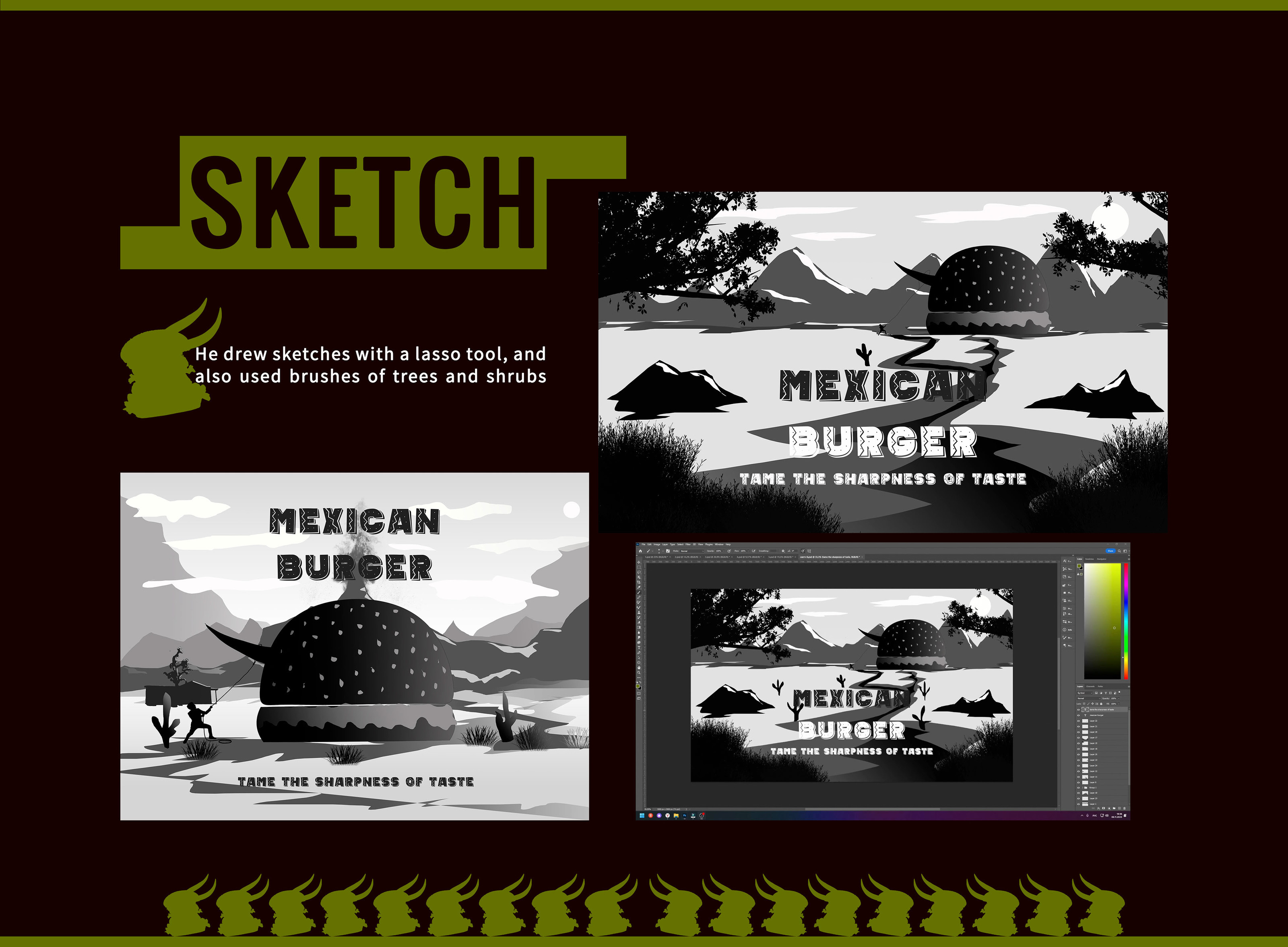 Mexican Burger — Изображение №5 — Графика, Маркетинг на Dprofile