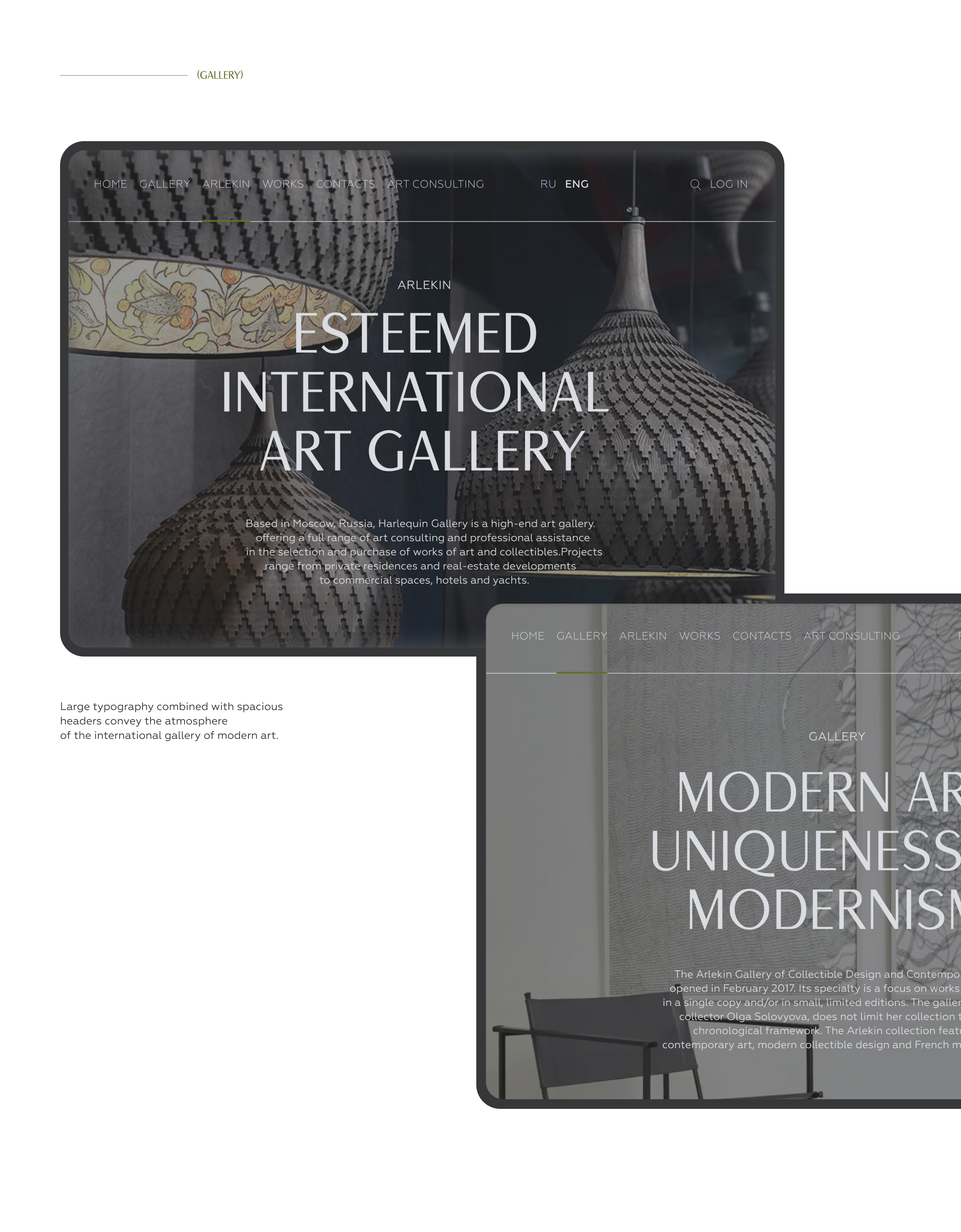 Arlekin | website for art gallery — Изображение №7 — Интерфейсы на Dprofile