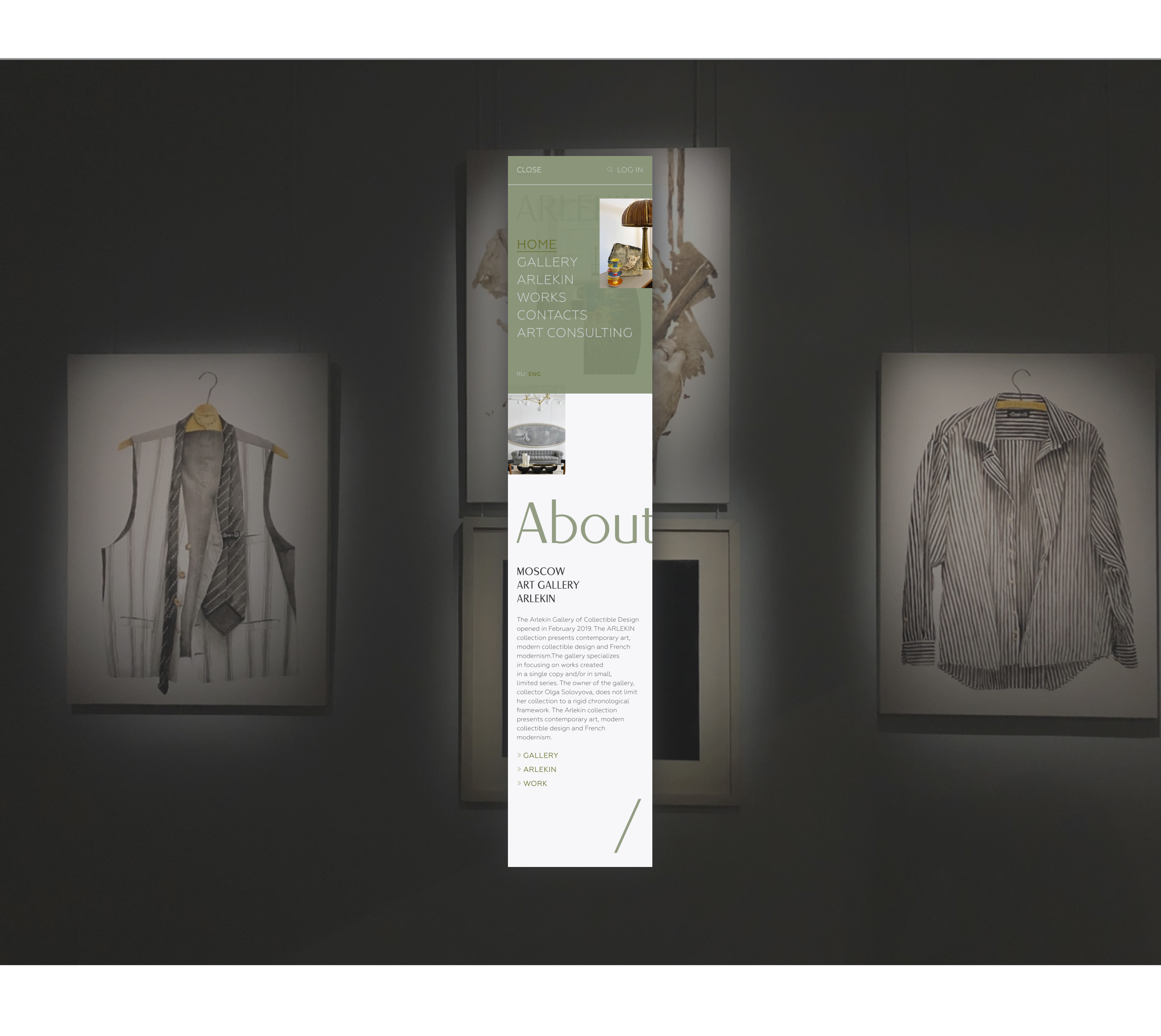 Arlekin | website for art gallery — Изображение №14 — Интерфейсы на Dprofile
