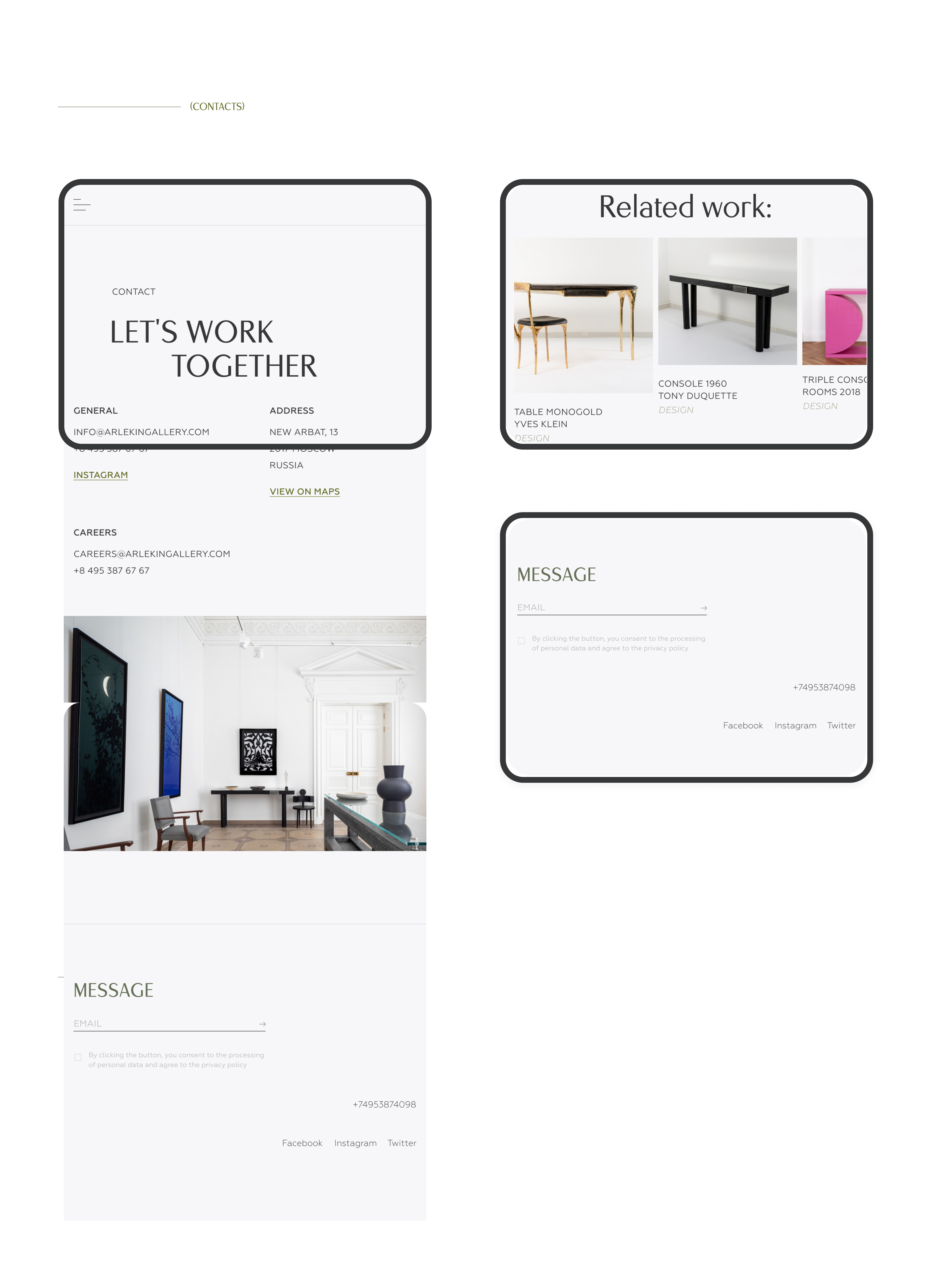Arlekin | website for art gallery — Изображение №12 — Интерфейсы на Dprofile