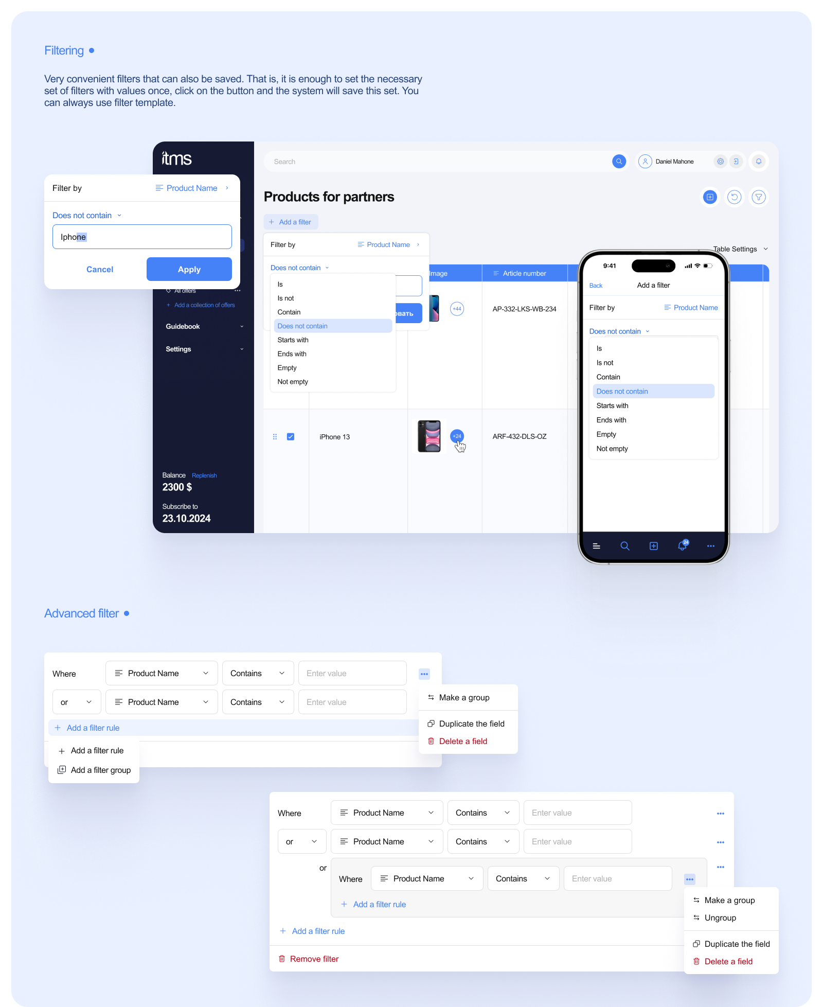 iteems — Изображение №5 — Интерфейсы на Dprofile