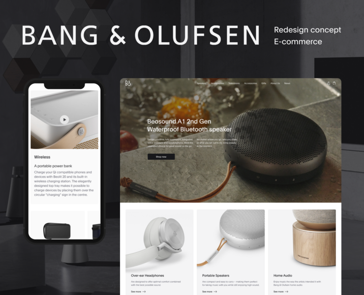 Bang & Olufsen — redesign concept на Dprofile
