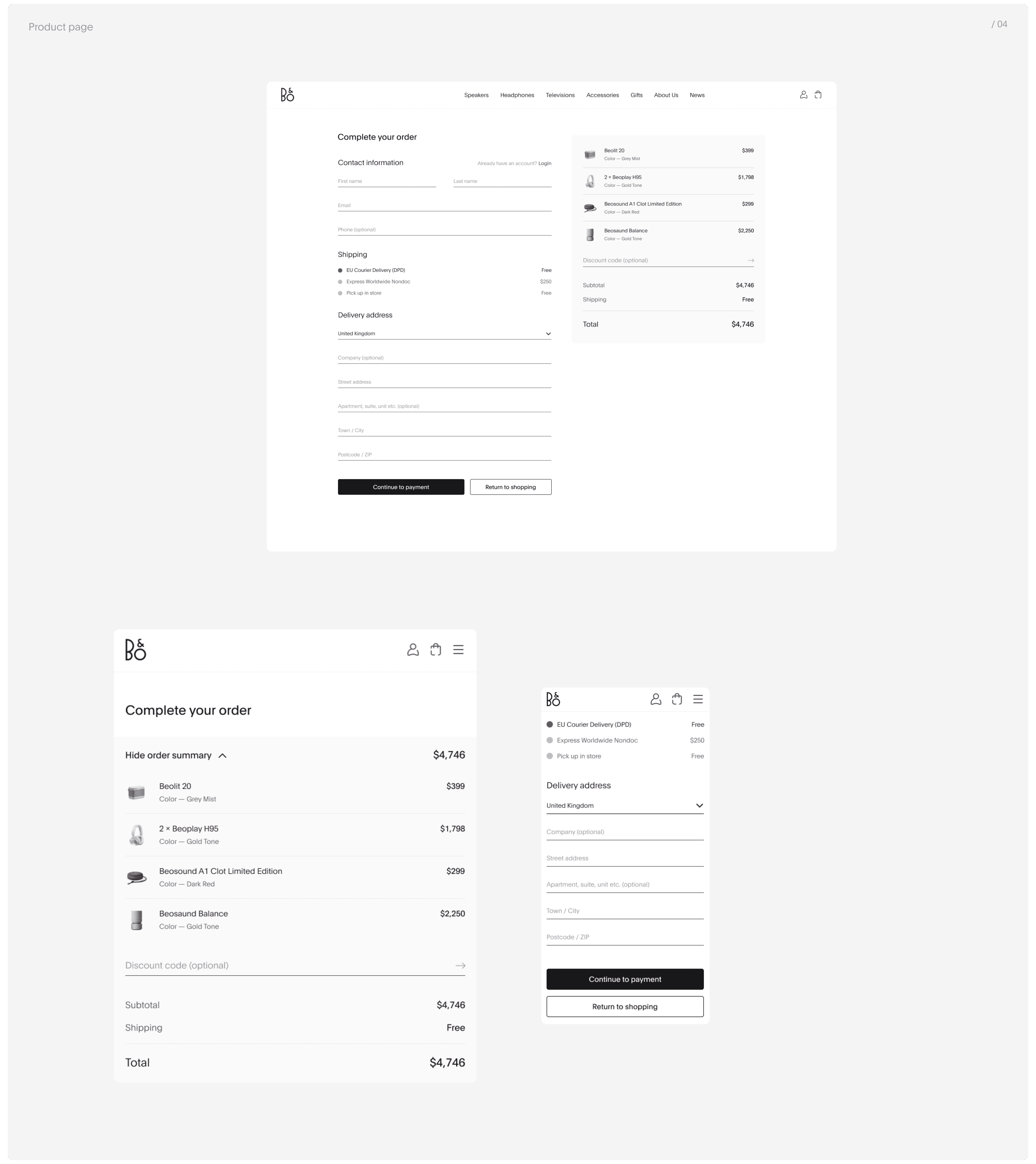 Bang & Olufsen — redesign concept — Изображение №6 — Интерфейсы на Dprofile