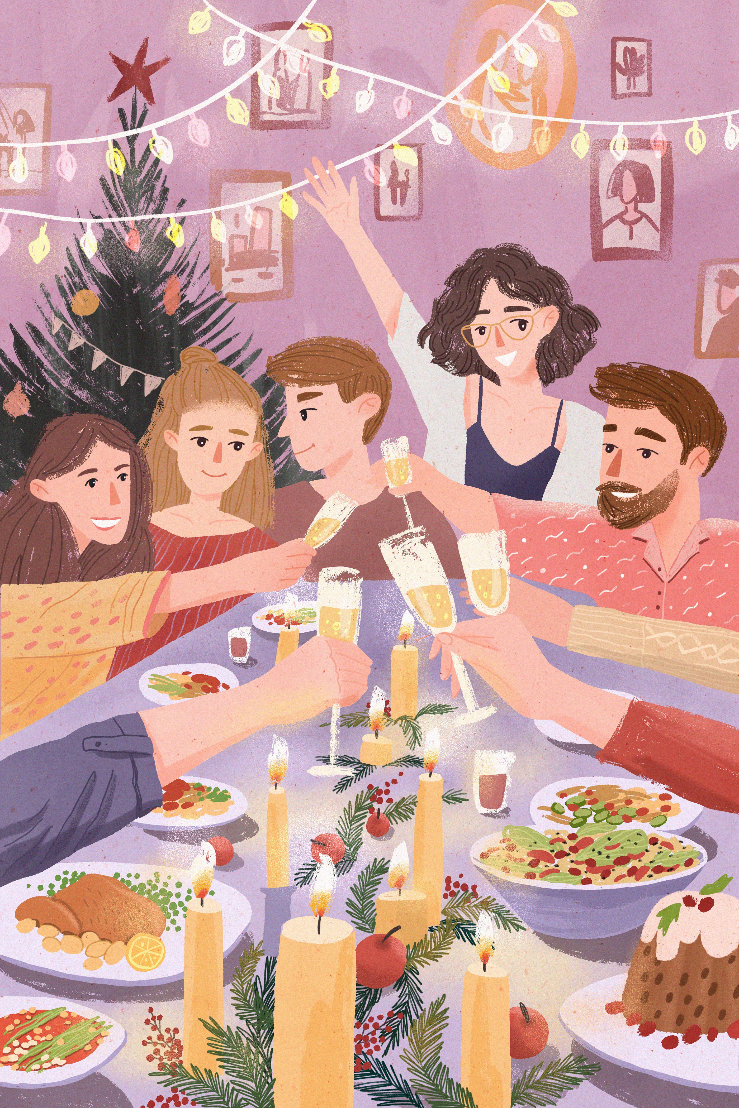 Серия иллюстраций для открыток — Изображение №25 — Иллюстрация, Графика на Dprofile