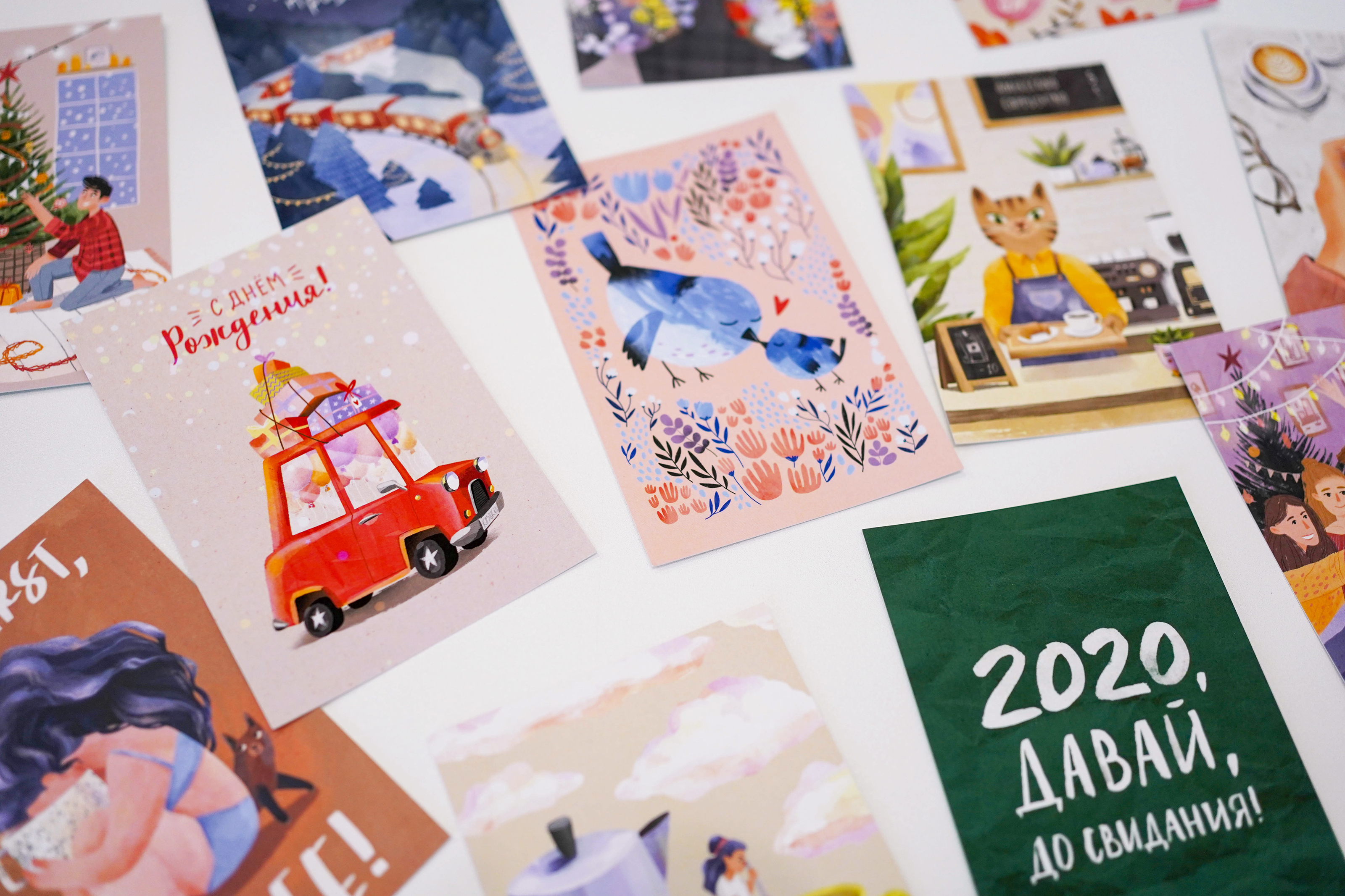 Серия иллюстраций для открыток — Изображение №1 — Иллюстрация, Графика на Dprofile