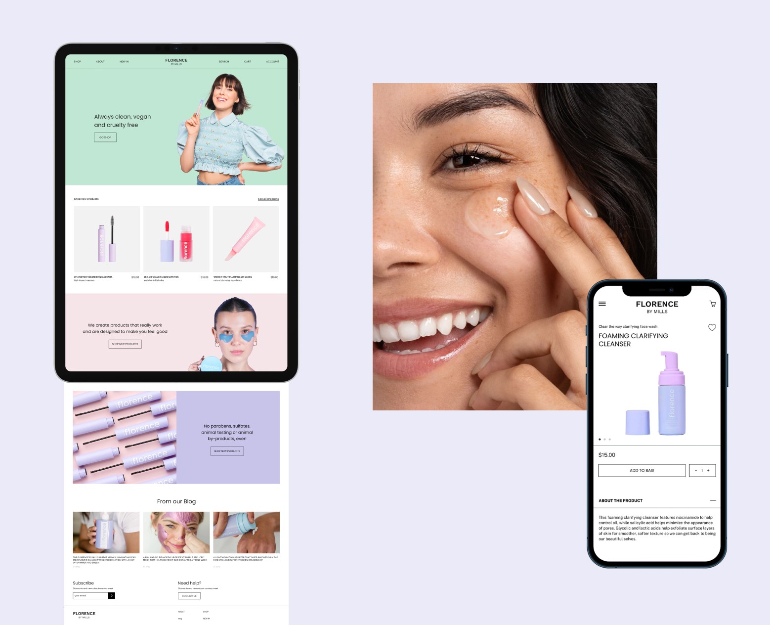 FLORENCE BY MILLS | redesign website — Интерфейсы на Dprofile