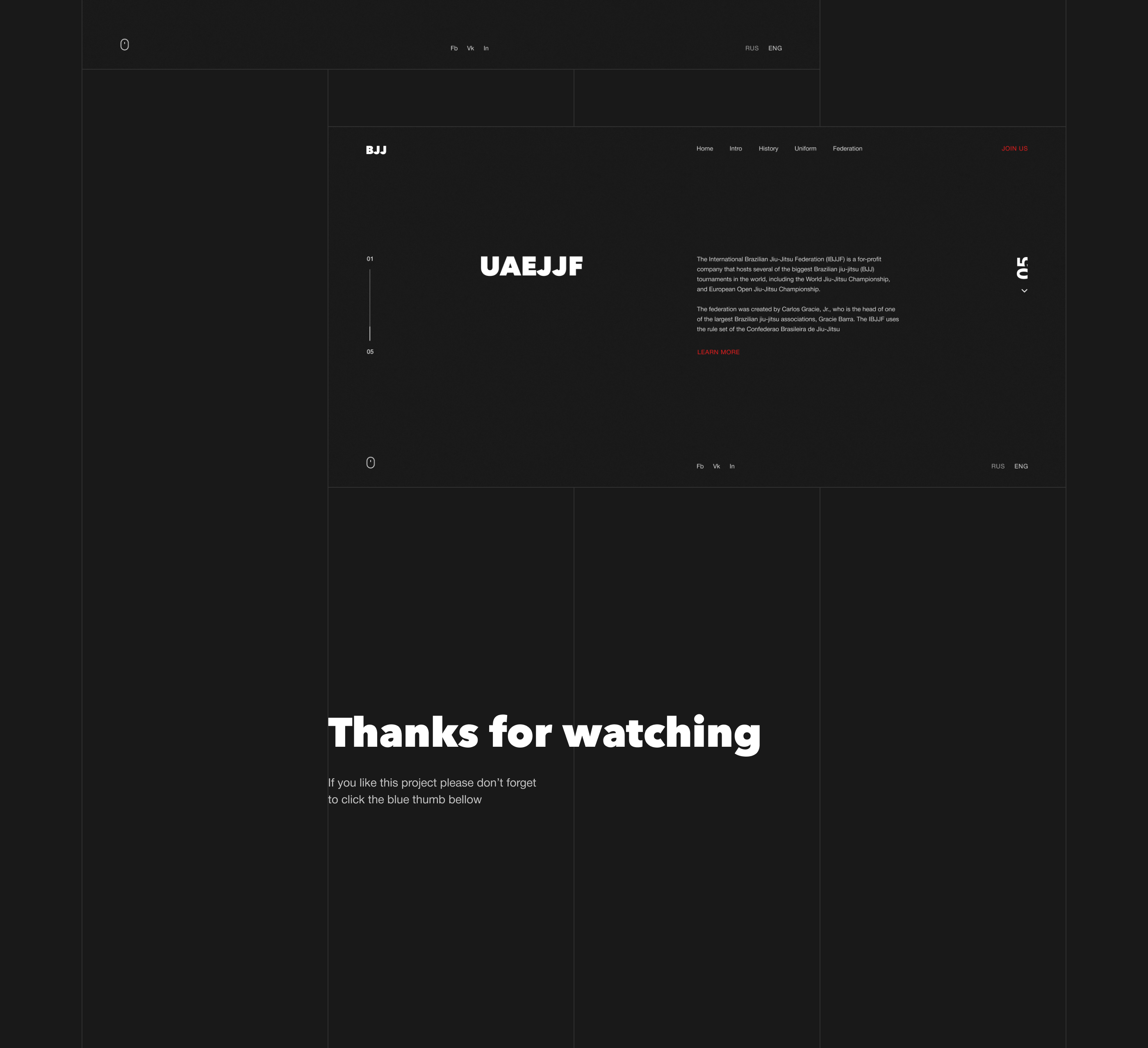 Brazilian jiu-jitsu website concept — Изображение №5 — Интерфейсы, Маркетинг на Dprofile