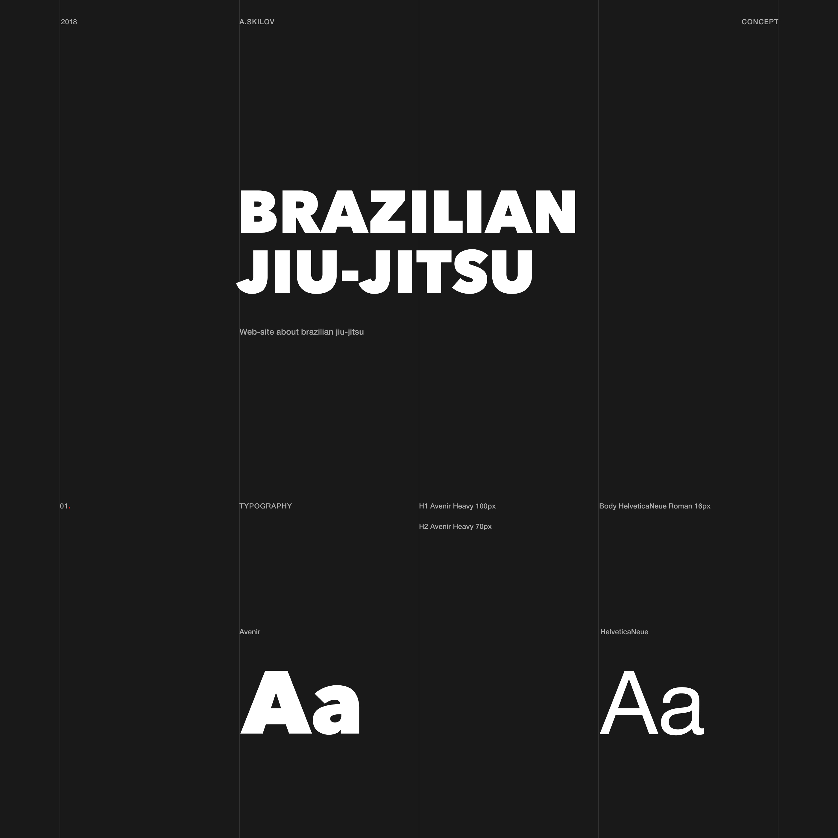 Brazilian jiu-jitsu website concept — Изображение №1 — Интерфейсы, Маркетинг на Dprofile