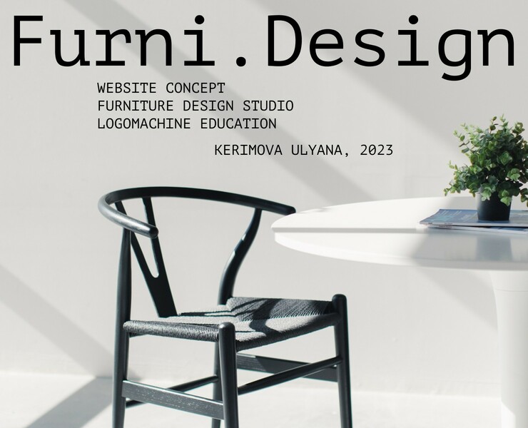 Furniture design studio website concept — Интерфейсы на Dprofile