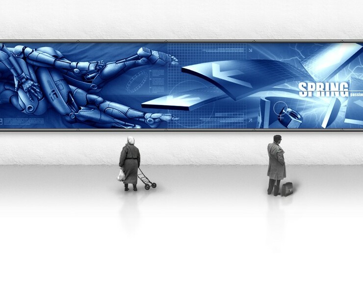 «Spring» designer promo project — Интерфейсы, Графика на Dprofile