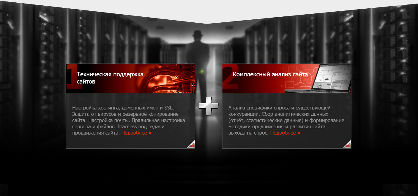 Landing Page услуги поддержки сайтов — Изображение №2 — Интерфейсы, Графика на Dprofile