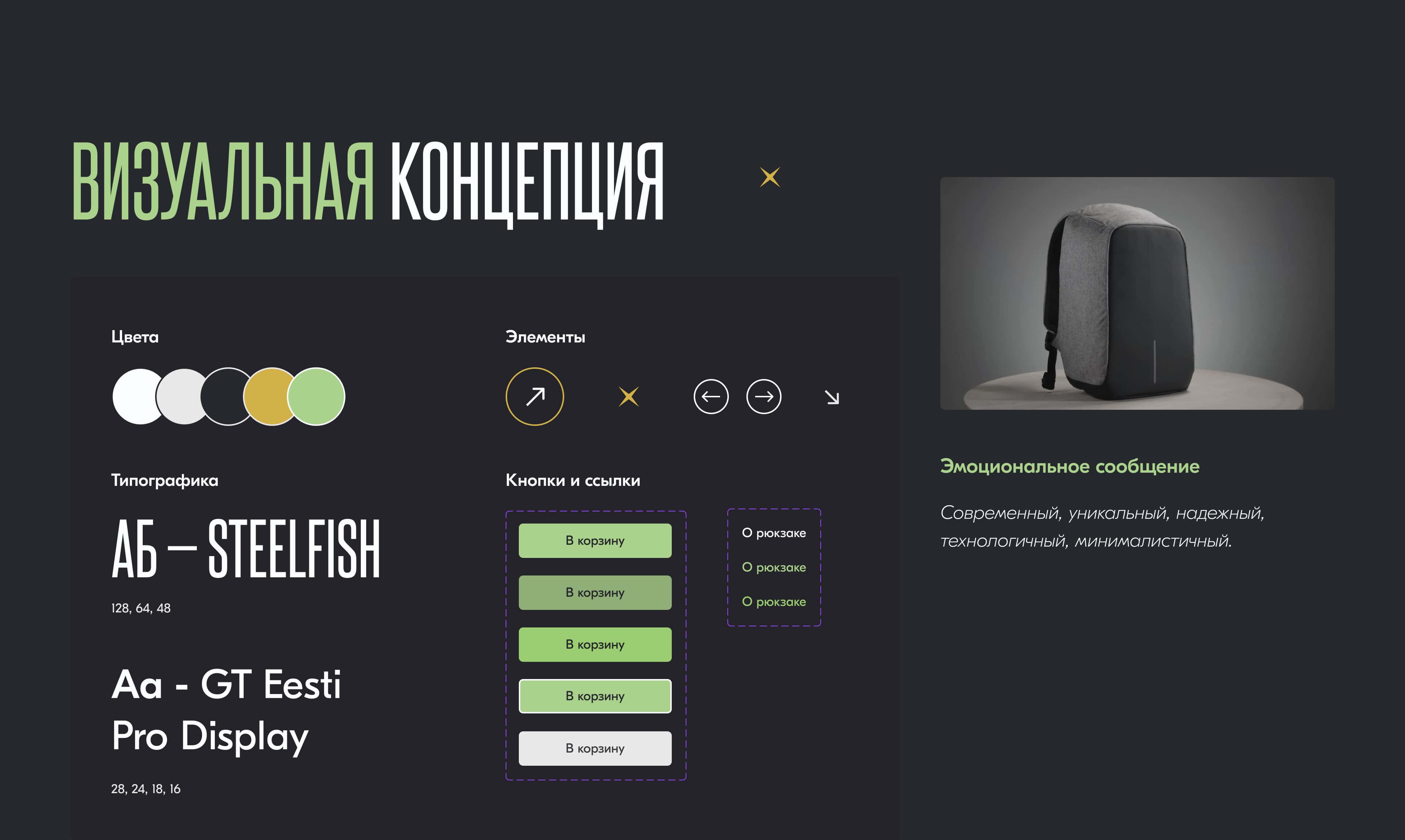 Landing page - Рюкзак bobby pro — Изображение №4 — Интерфейсы на Dprofile
