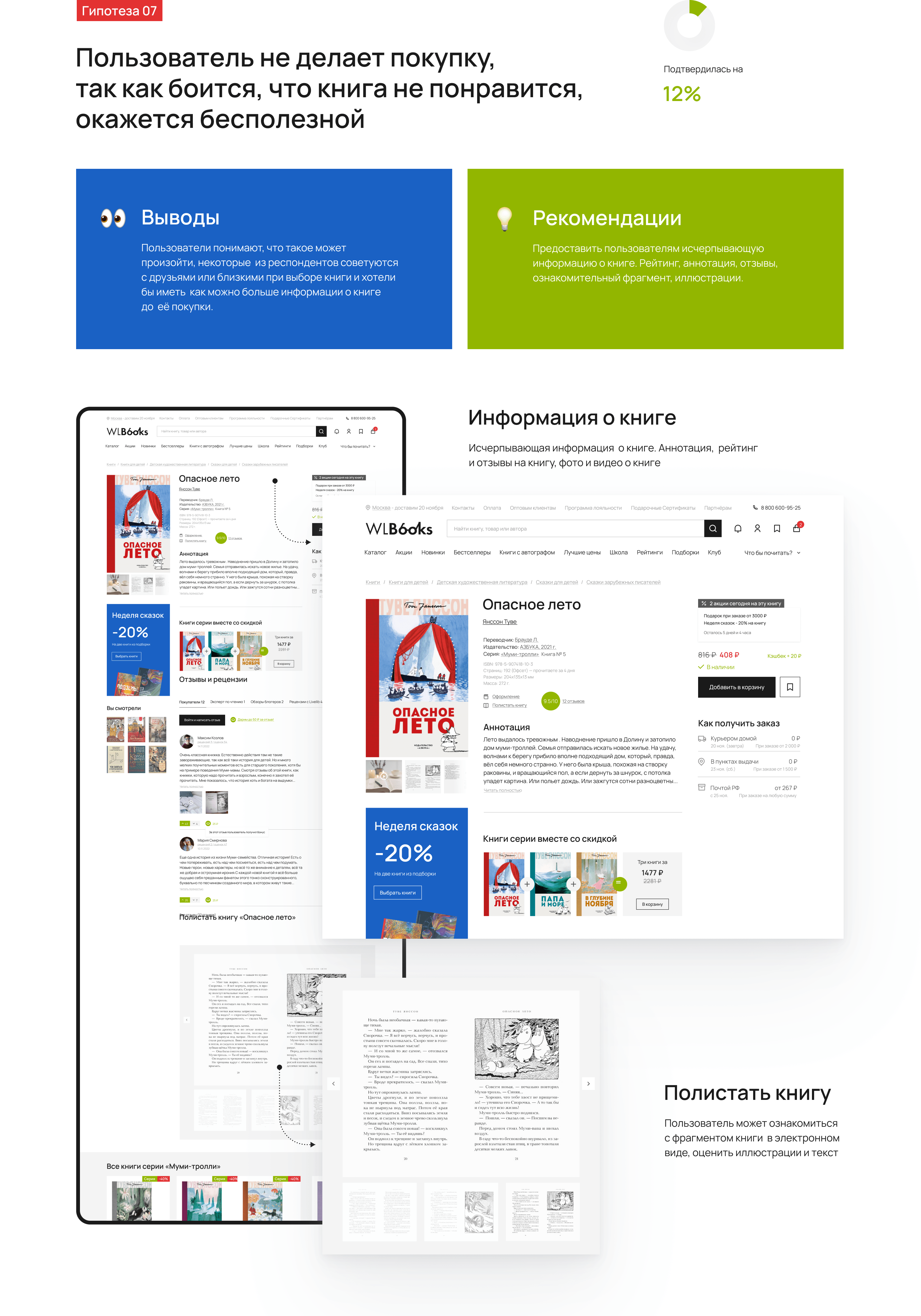 Ux/Cx исследования - Книжный маркетплейс — Изображение №9 — Интерфейсы на Dprofile