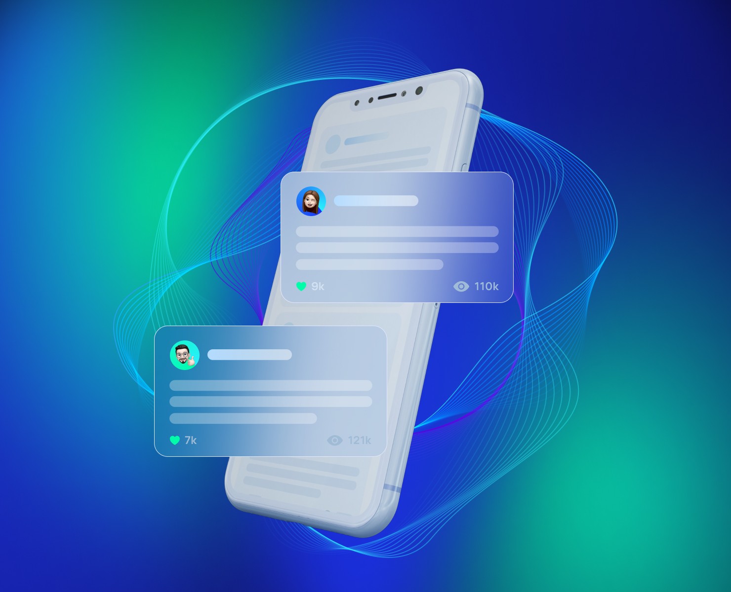 Лендинг для сервиса Contentelly — Интерфейсы на Dprofile