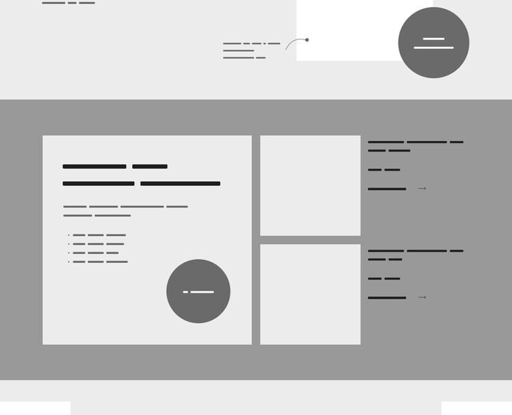 Wireframe and prototype landing page — Интерфейсы на Dprofile