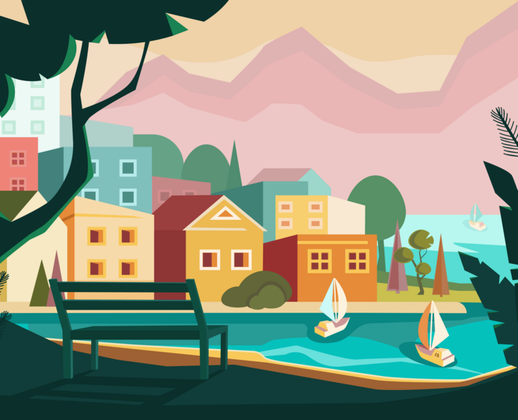 Serene rest — Иллюстрация на Dprofile