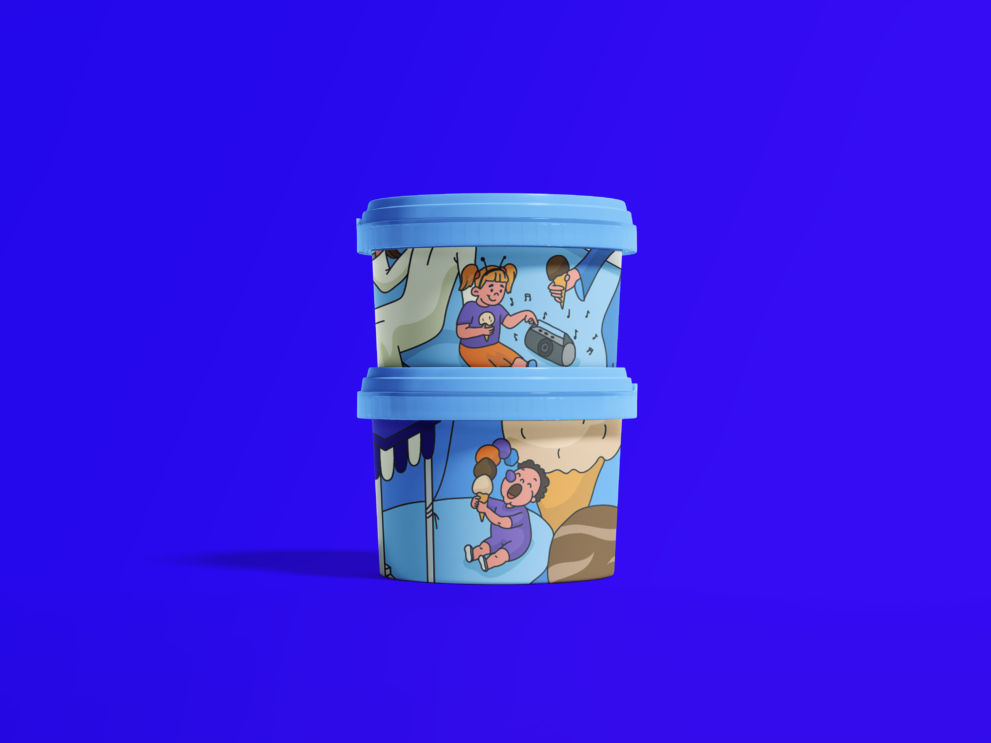 Townie milk bar isometric illustration — Изображение №7 — Брендинг, Иллюстрация на Dprofile