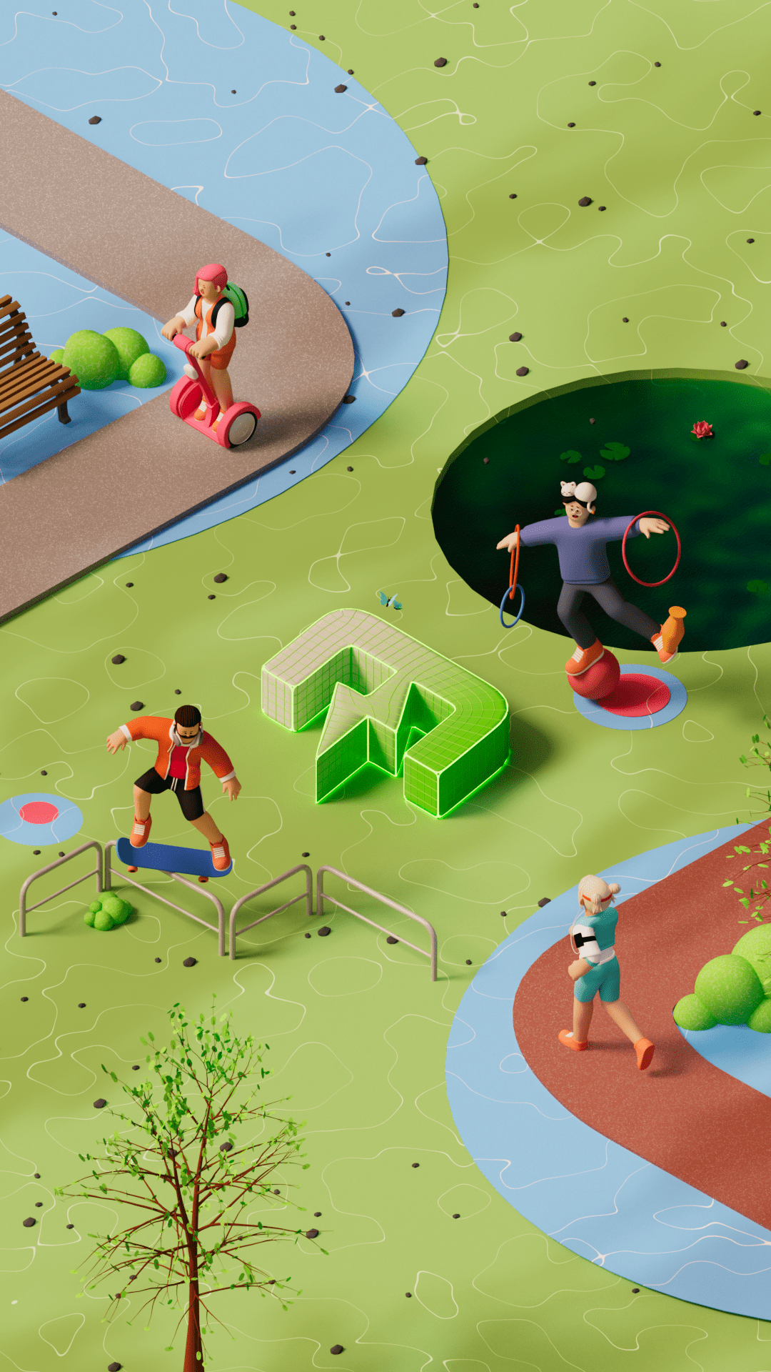 3d social banner design — Изображение №2 — 3D на Dprofile
