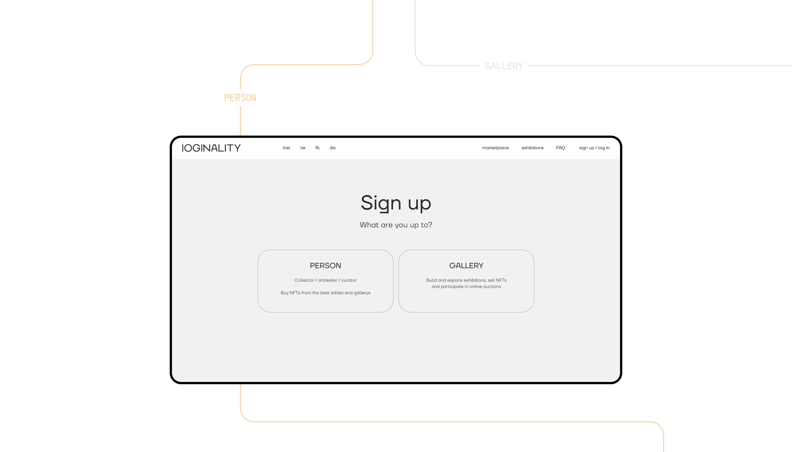 IOGINALITY — NFT-marketplace of offline modern art — Изображение №11 — Интерфейсы на Dprofile