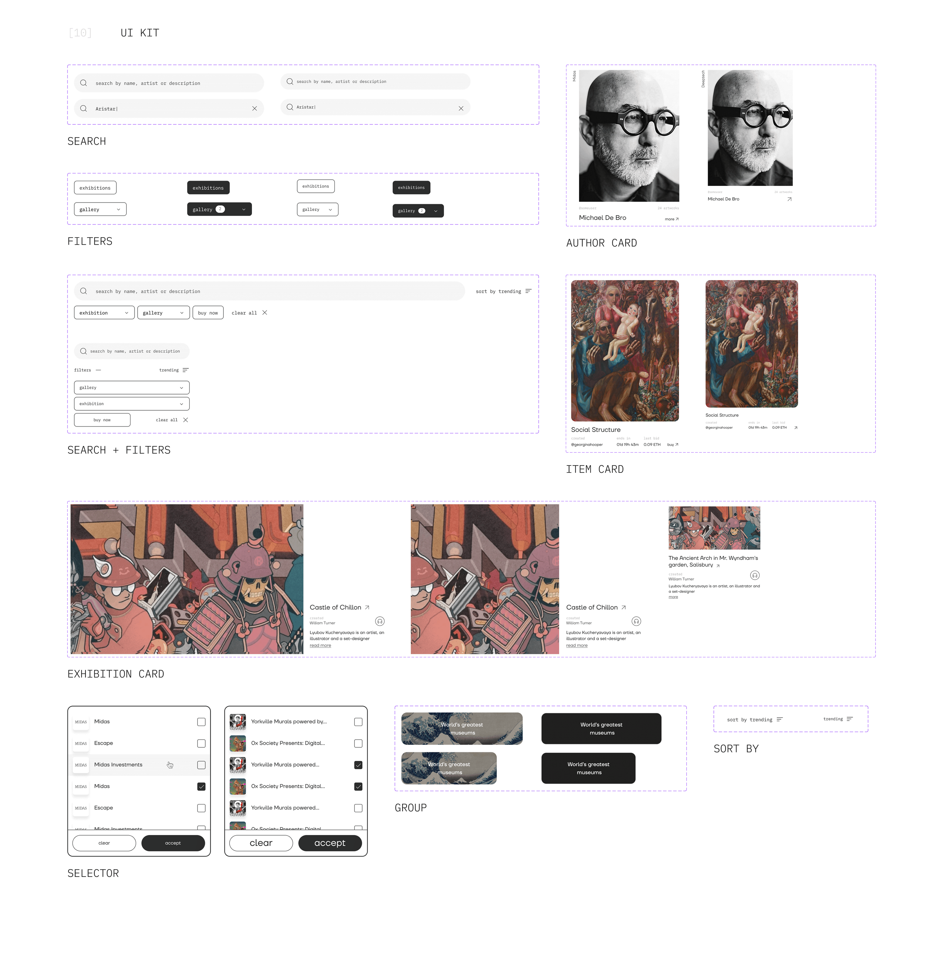 IOGINALITY — NFT-marketplace of offline modern art — Изображение №24 — Интерфейсы на Dprofile