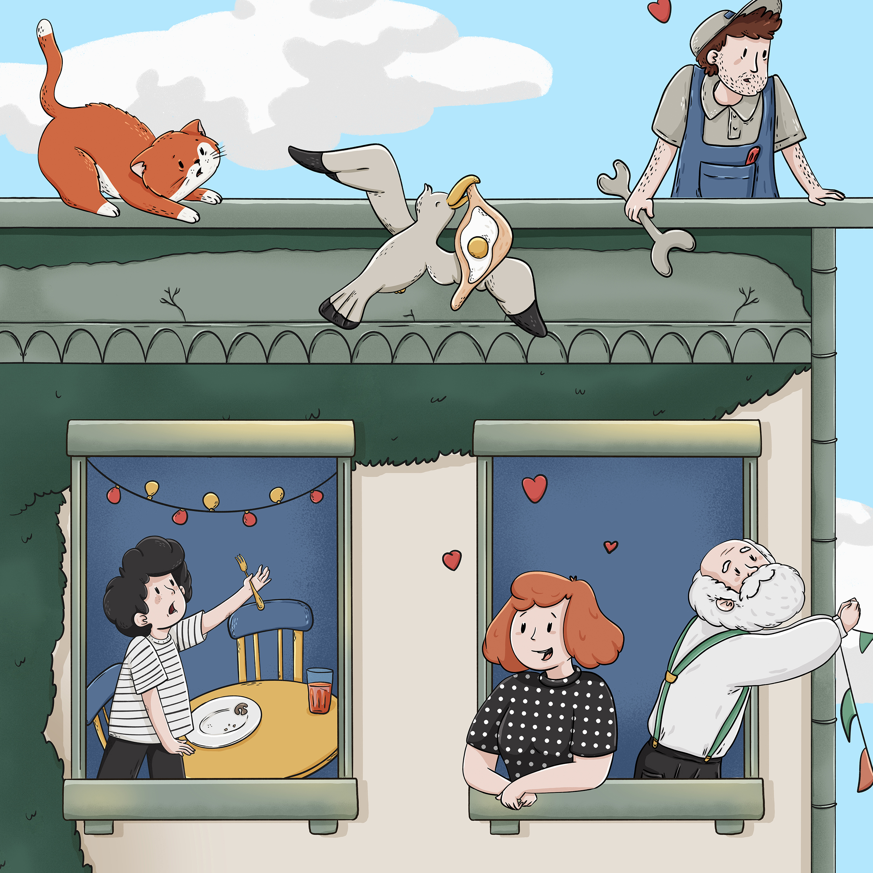 Hotel Life for ArkaHotel — Изображение №16 — Иллюстрация, Маркетинг на Dprofile