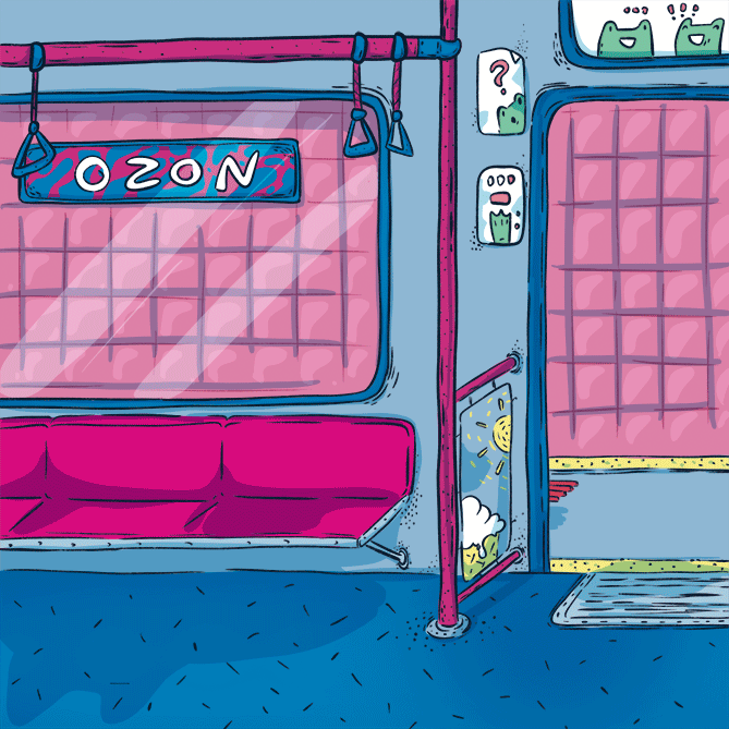 Серия иллюстраций для проекта OZON BALLOON — Изображение №5 — Брендинг, Иллюстрация на Dprofile
